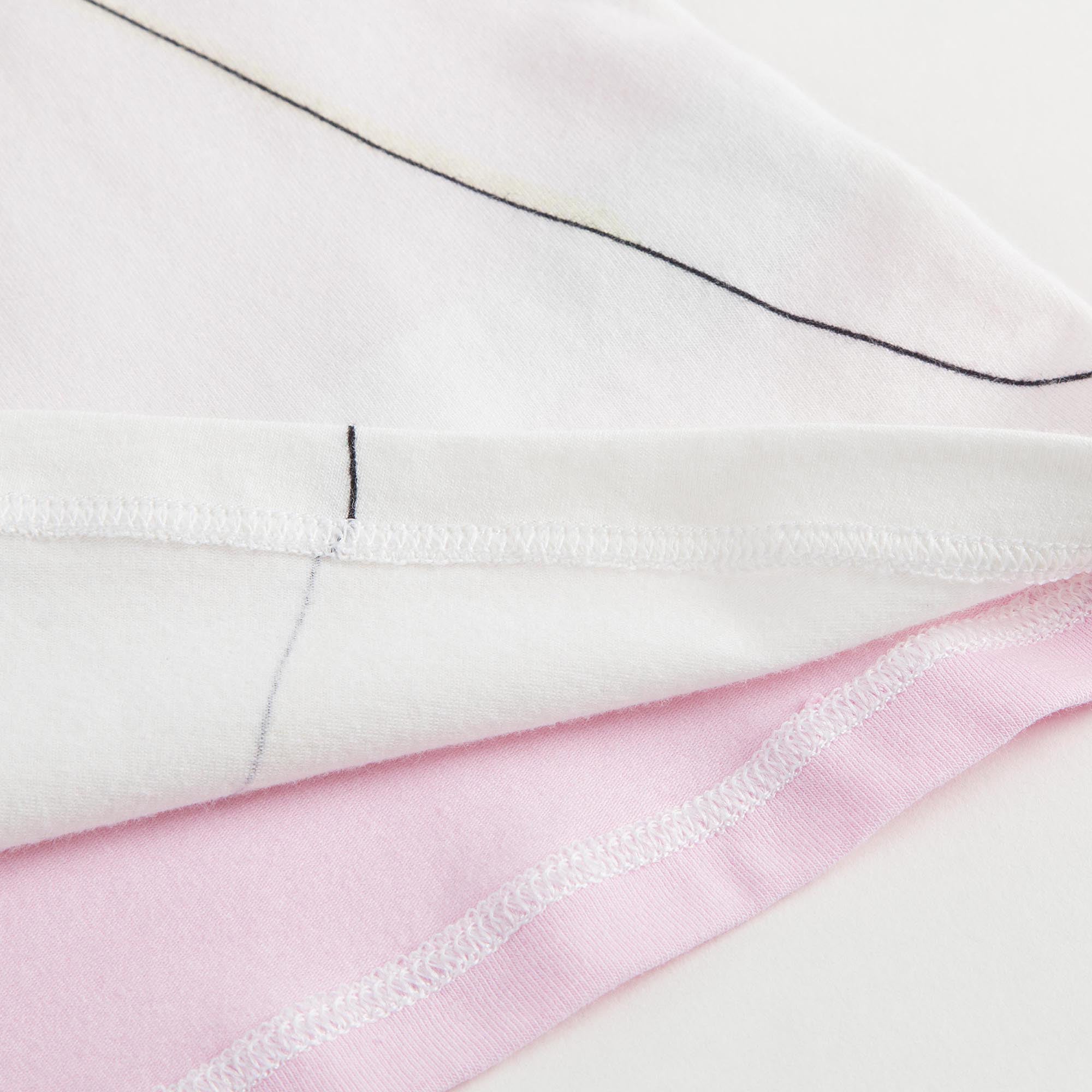 Girls Pink Top & White BOttom Pyjama