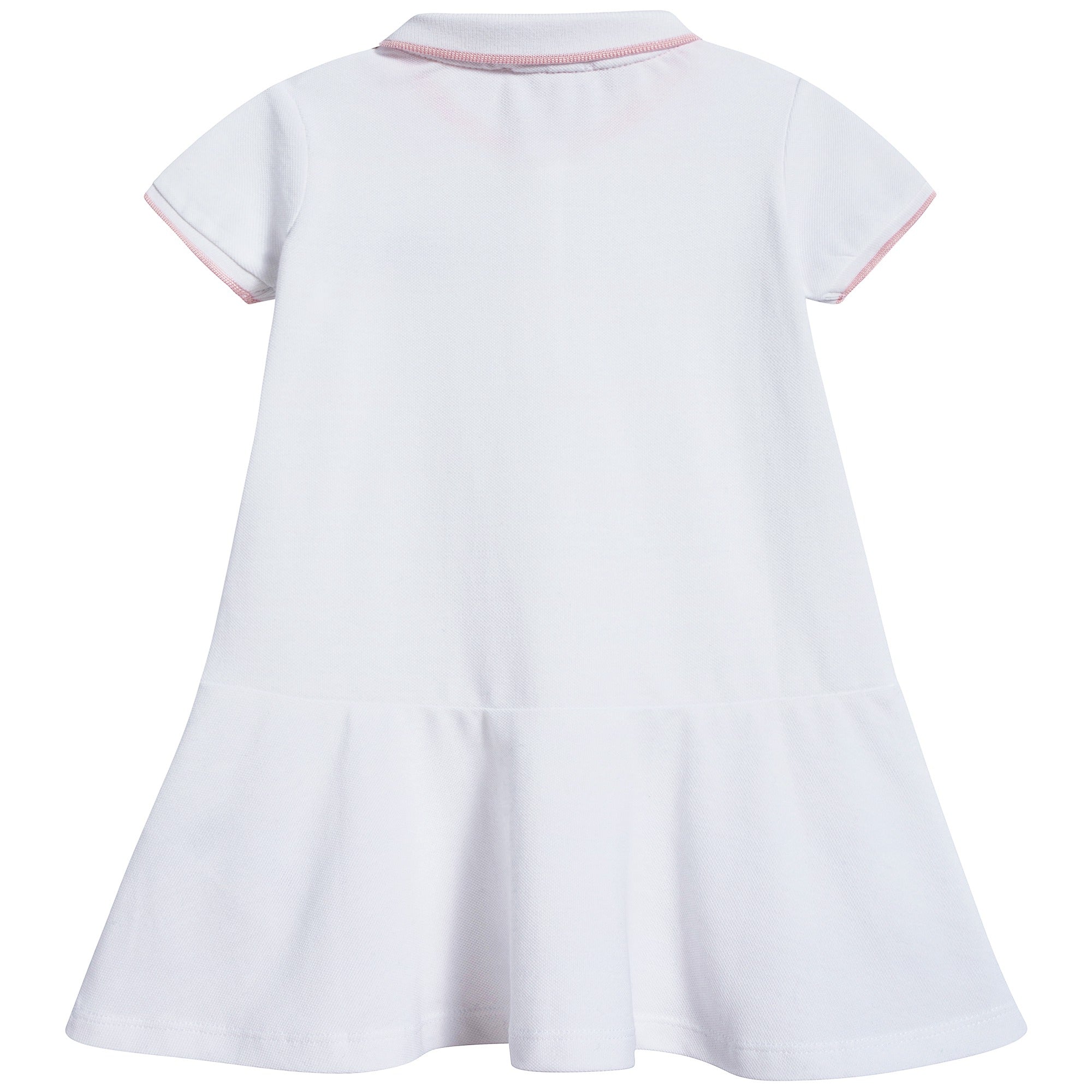 Robe bébé fille en coton blanc optique