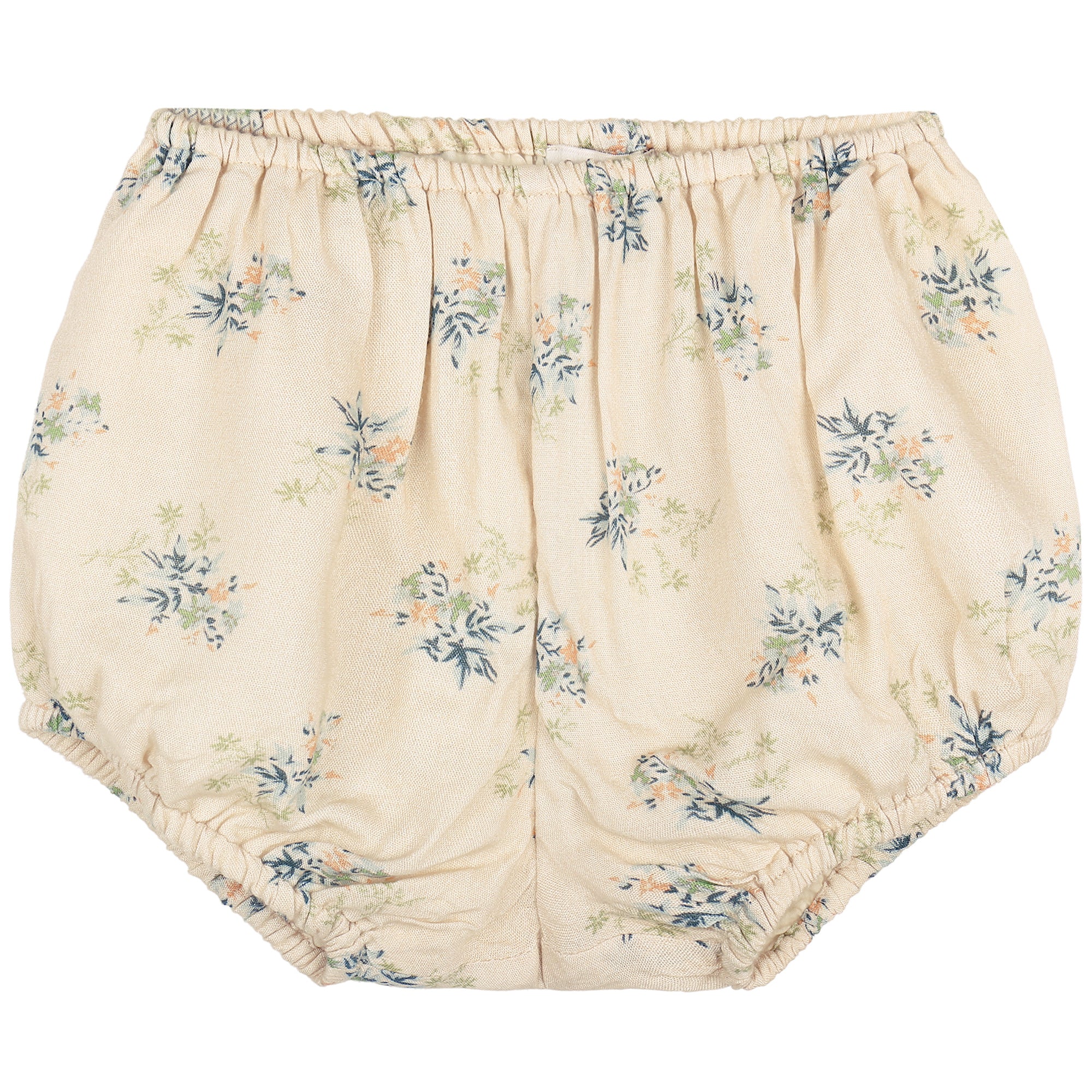 Girls Ivory Flowers Printed Bloomer