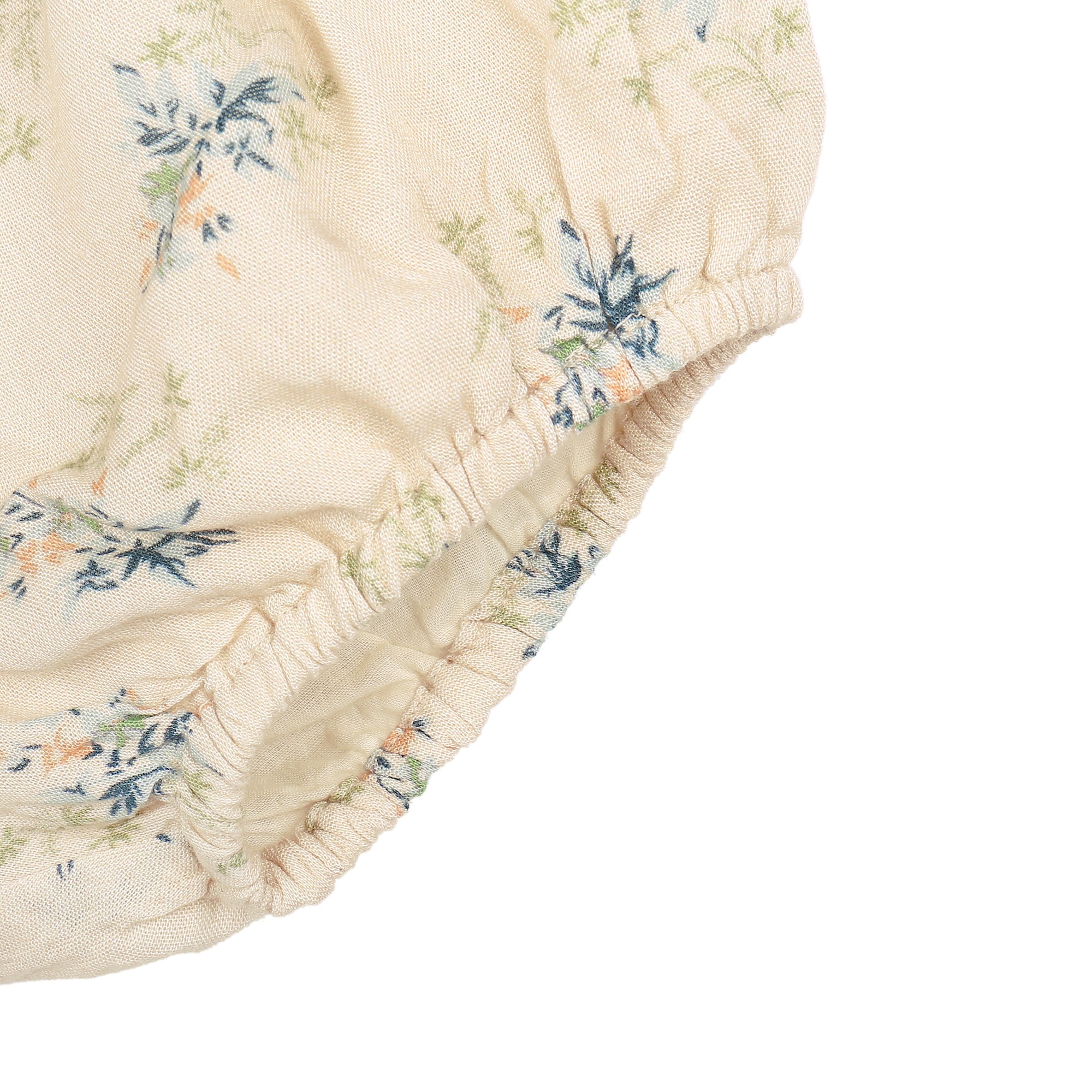 Girls Ivory Flowers Printed Bloomer