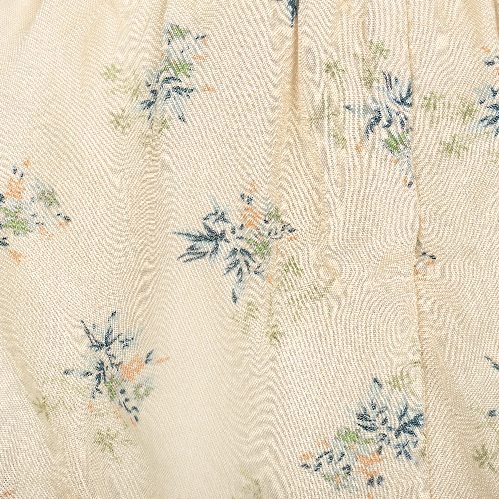 Girls Ivory Flowers Printed Bloomer