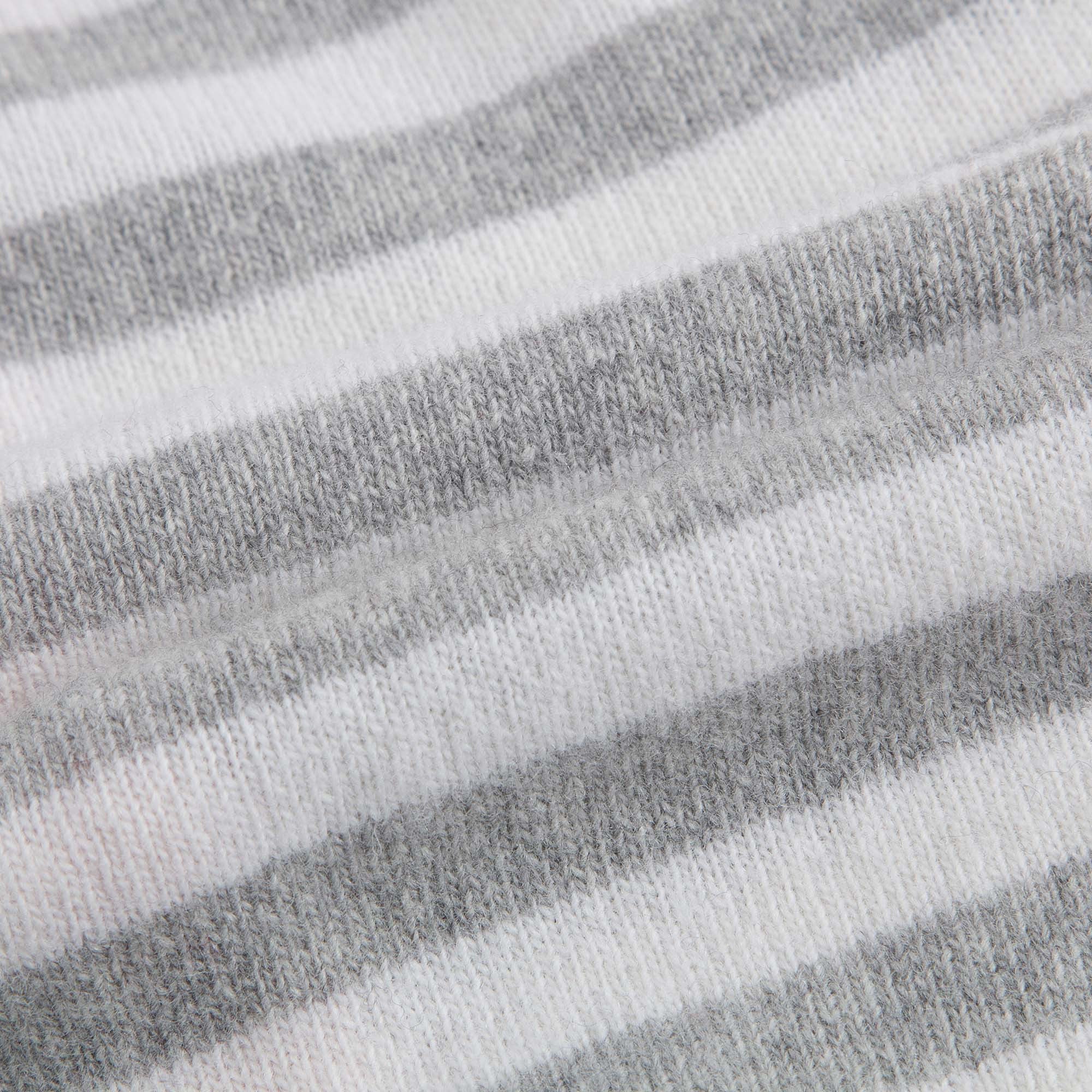 Baby Girls Grey & Milk White Stripe Cardigan