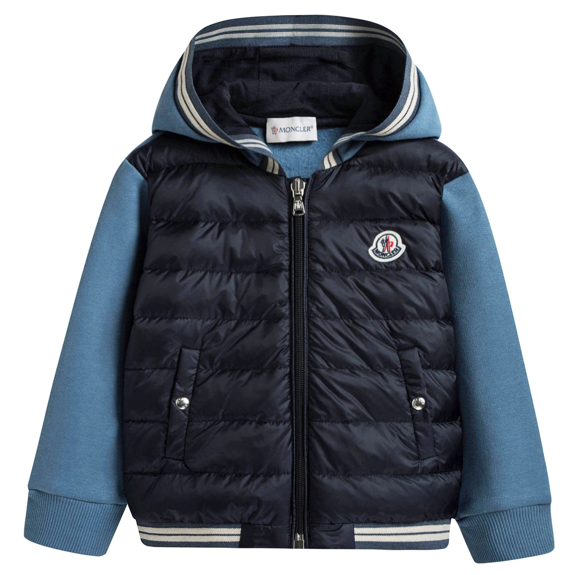 Baby Boys Blue Down Padded Zip-up Top