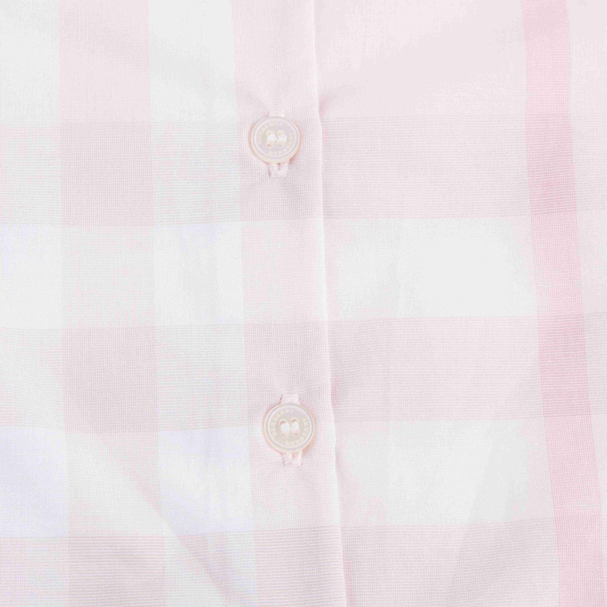 Baby Girls Pink Check Cotton Shirt