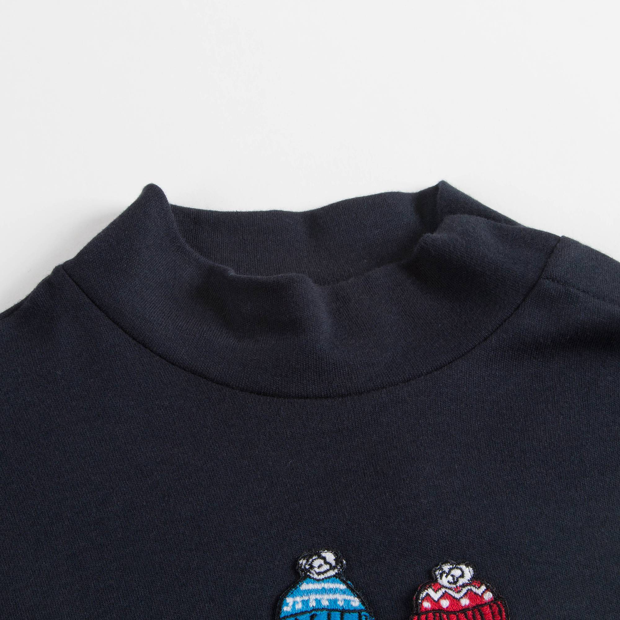 Boys Dark Blue Cotton T-shirt