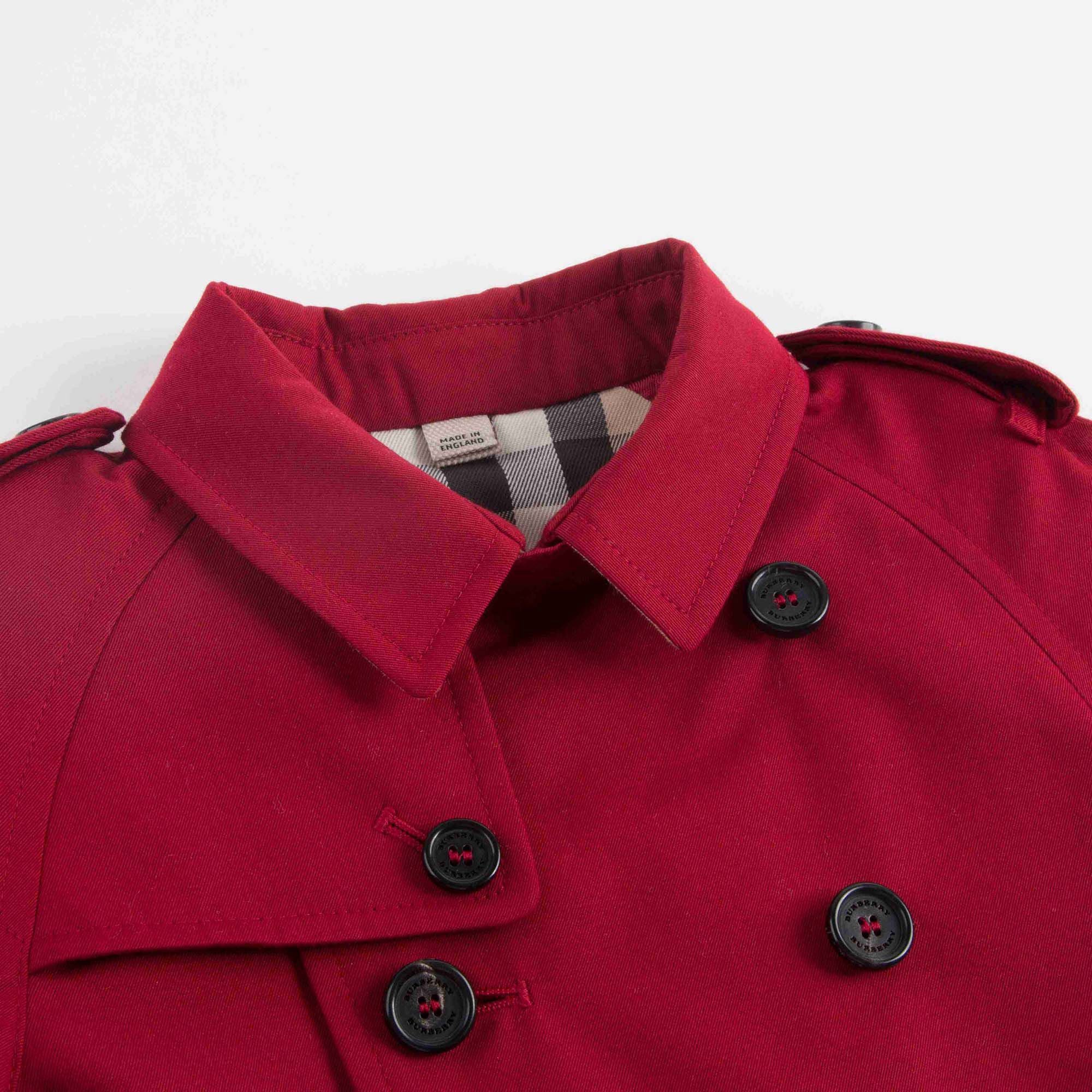 Baby Girls Red Trench Coat