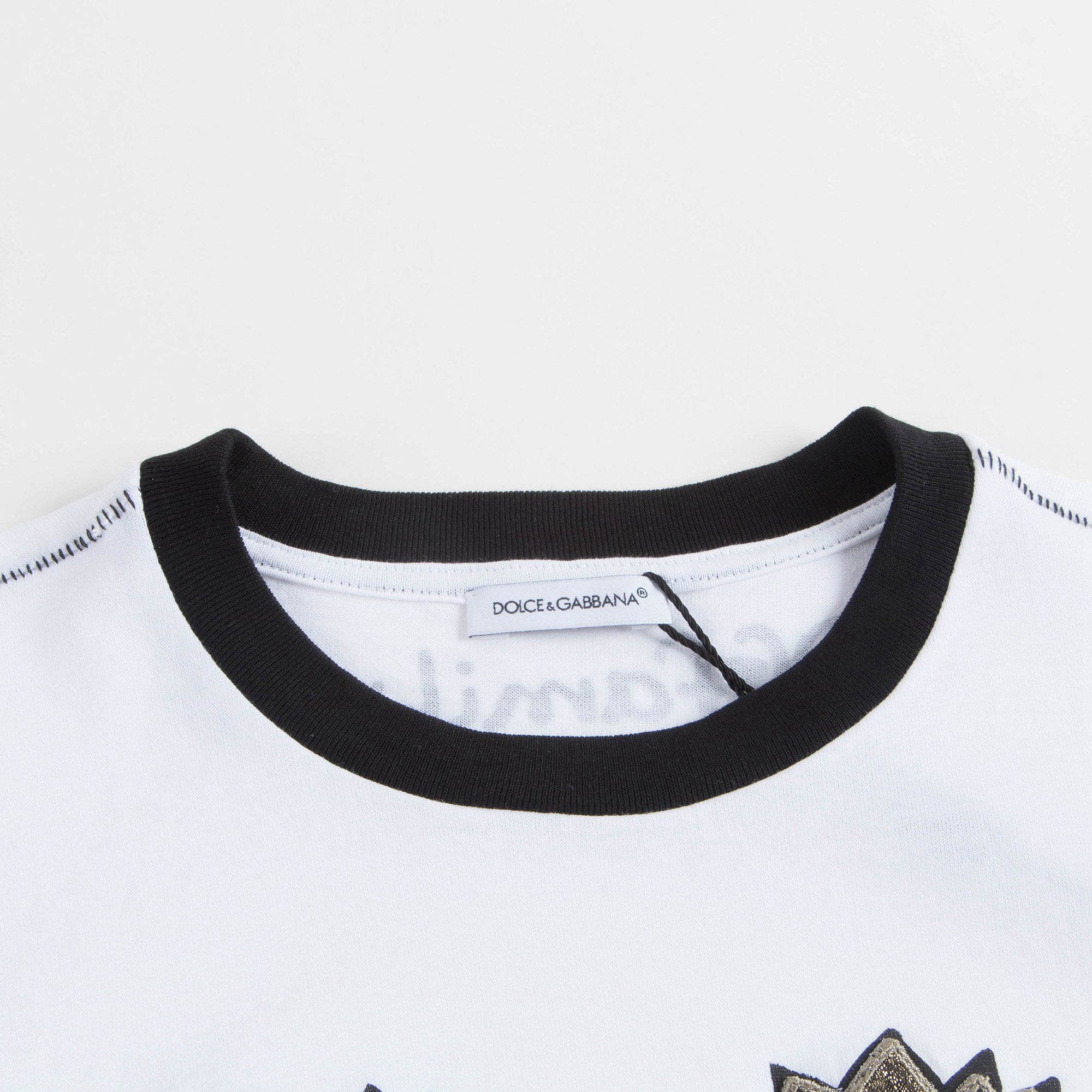 Boys White Cotton T-shirt