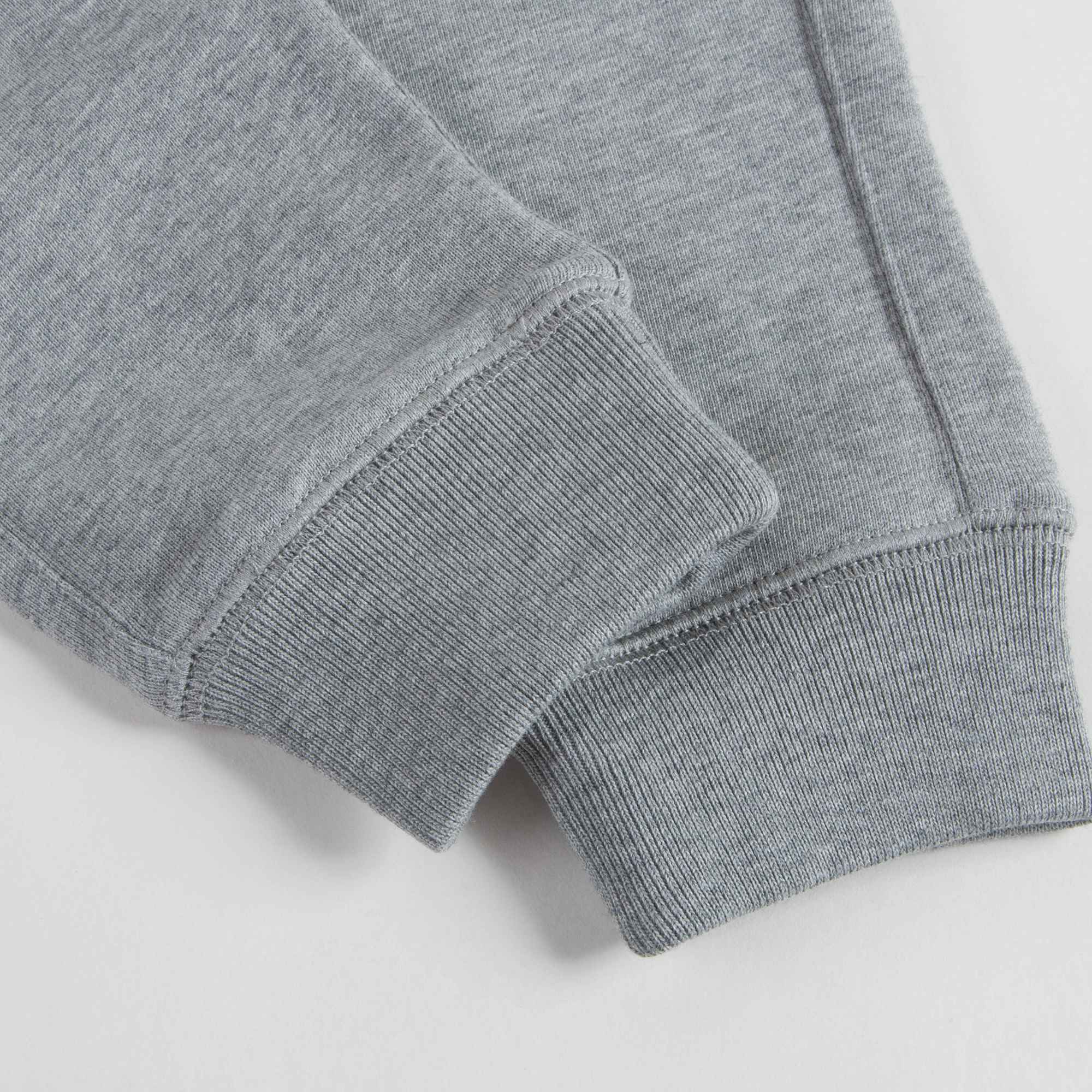 Boys Grey Melange Cotton Trousers