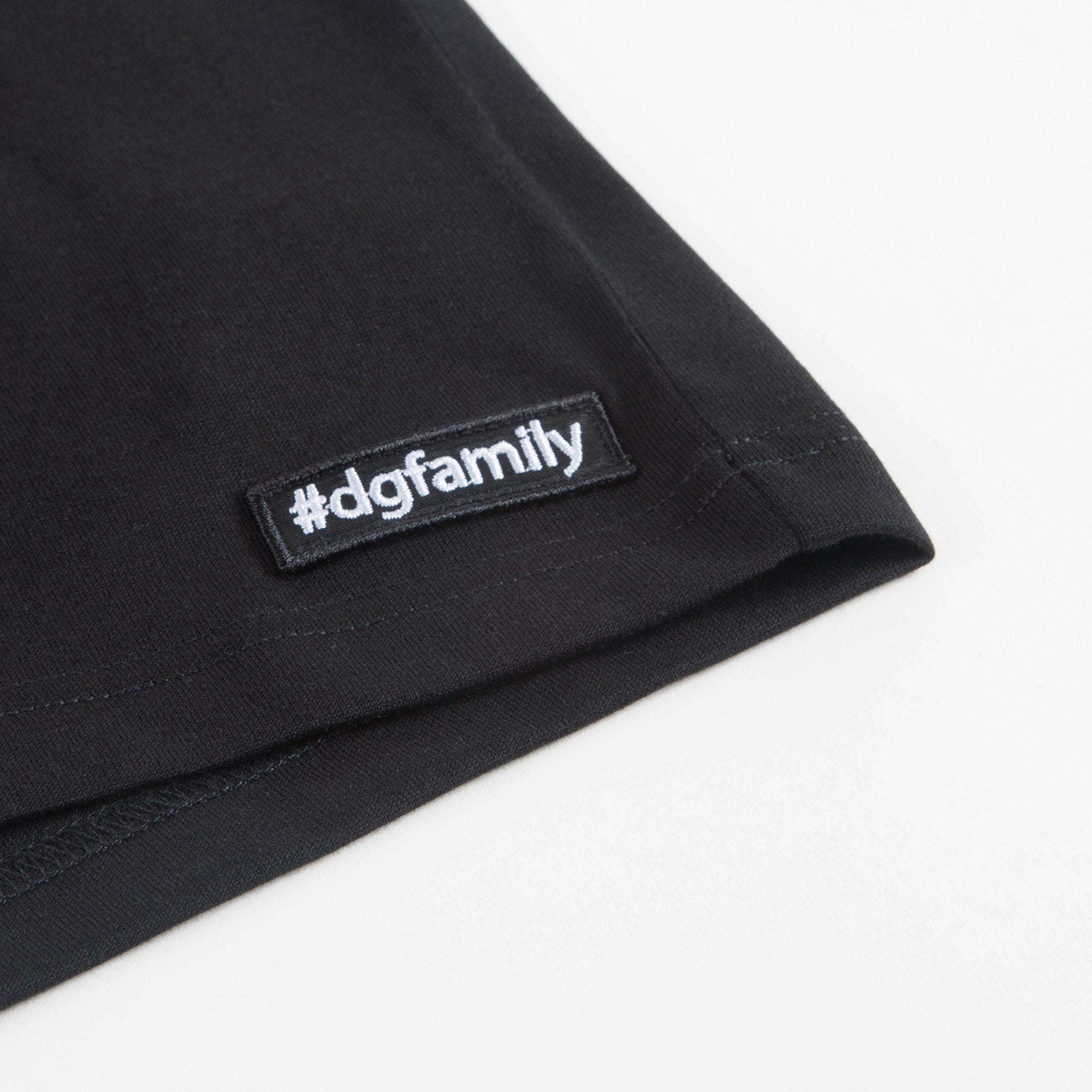 Boys & Girls Black "DG Family" Cotton T-shirt