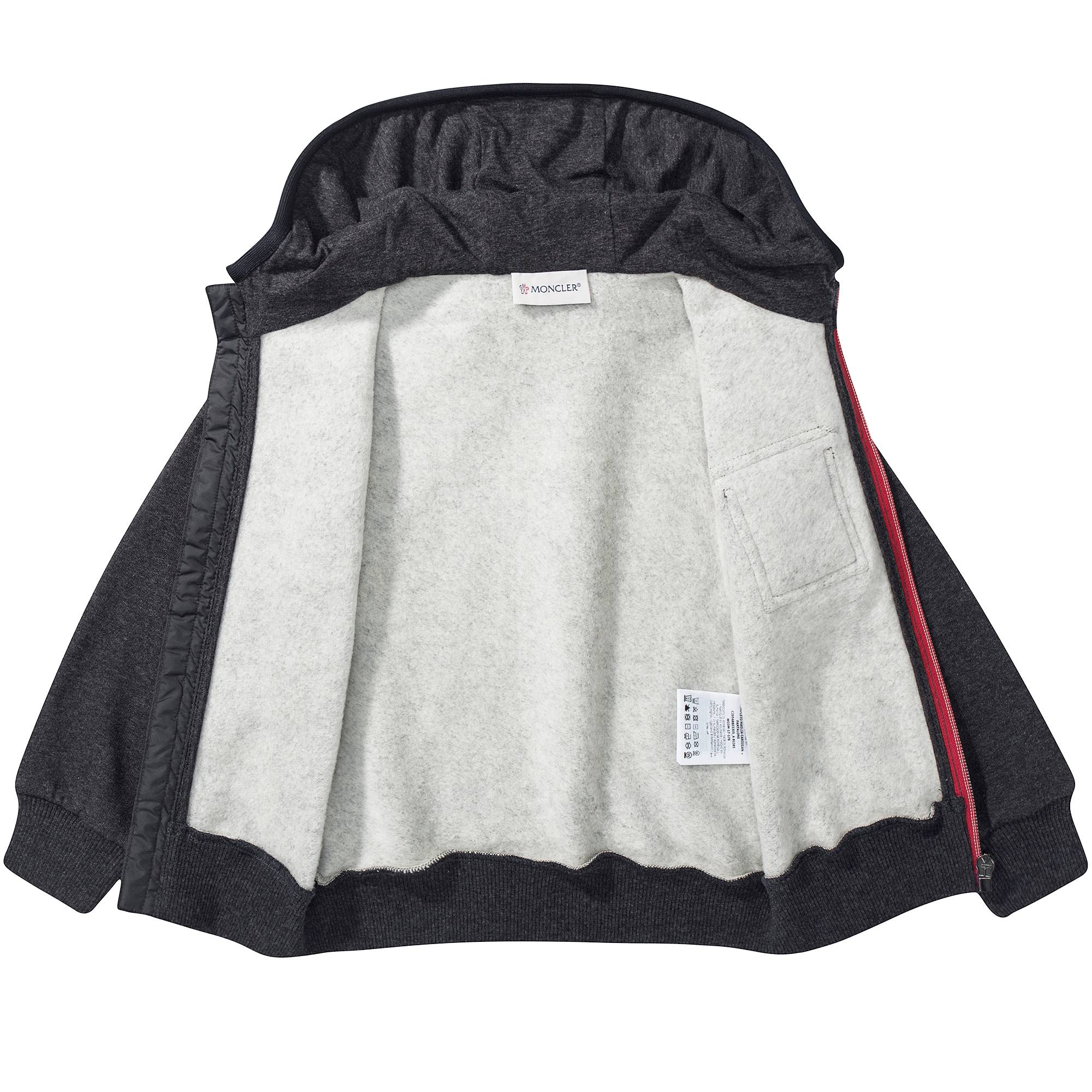 Boys Dark Grey Cotton Tracksuit