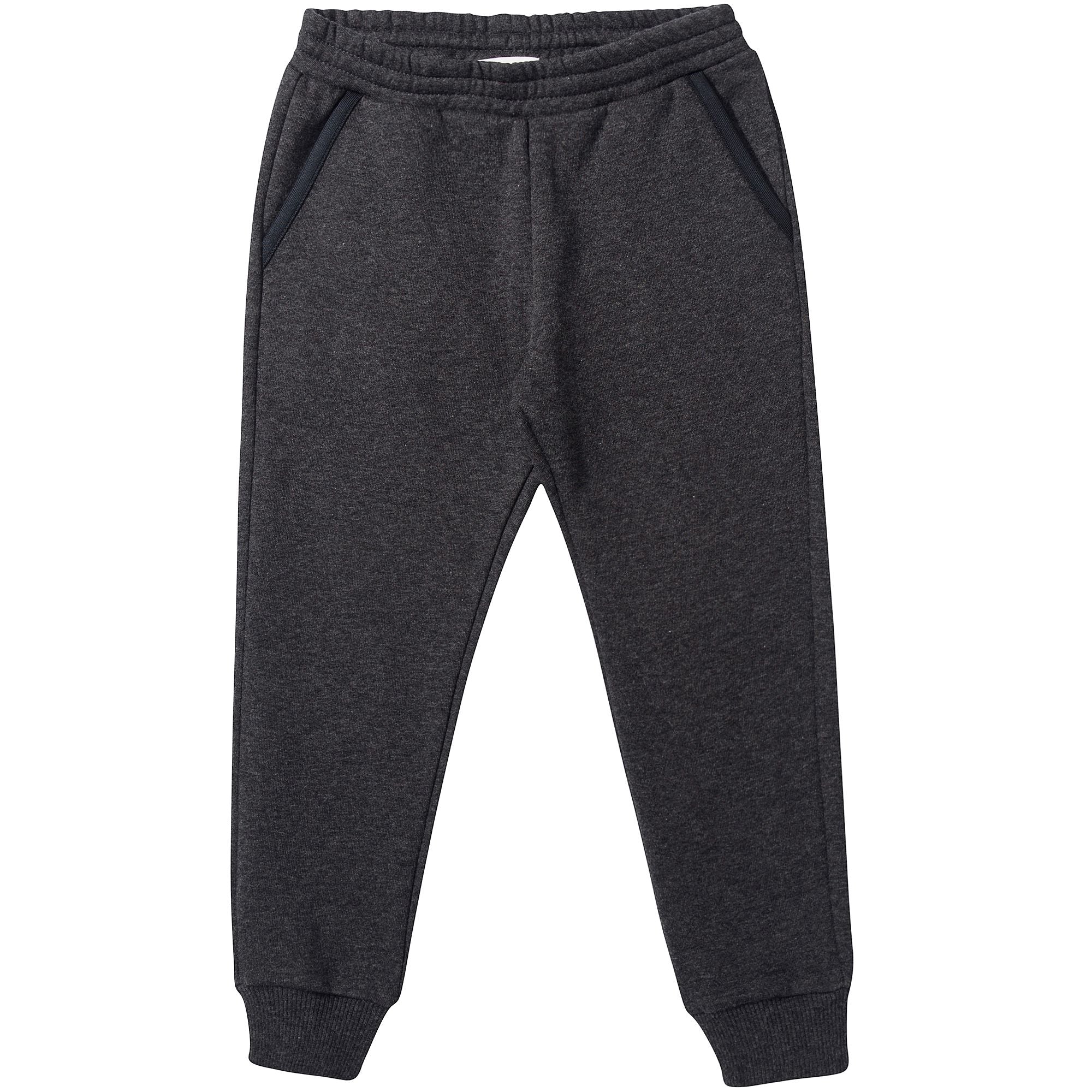 Boys Dark Grey Cotton Tracksuit