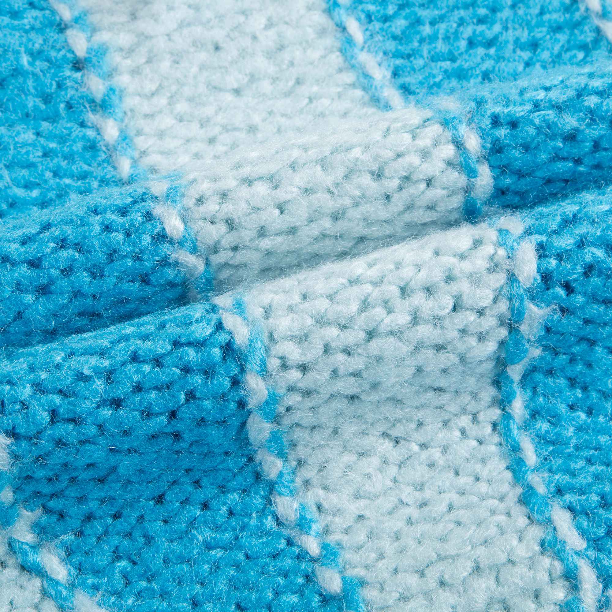 Girls Bright Blue Tussah Silk Sweater