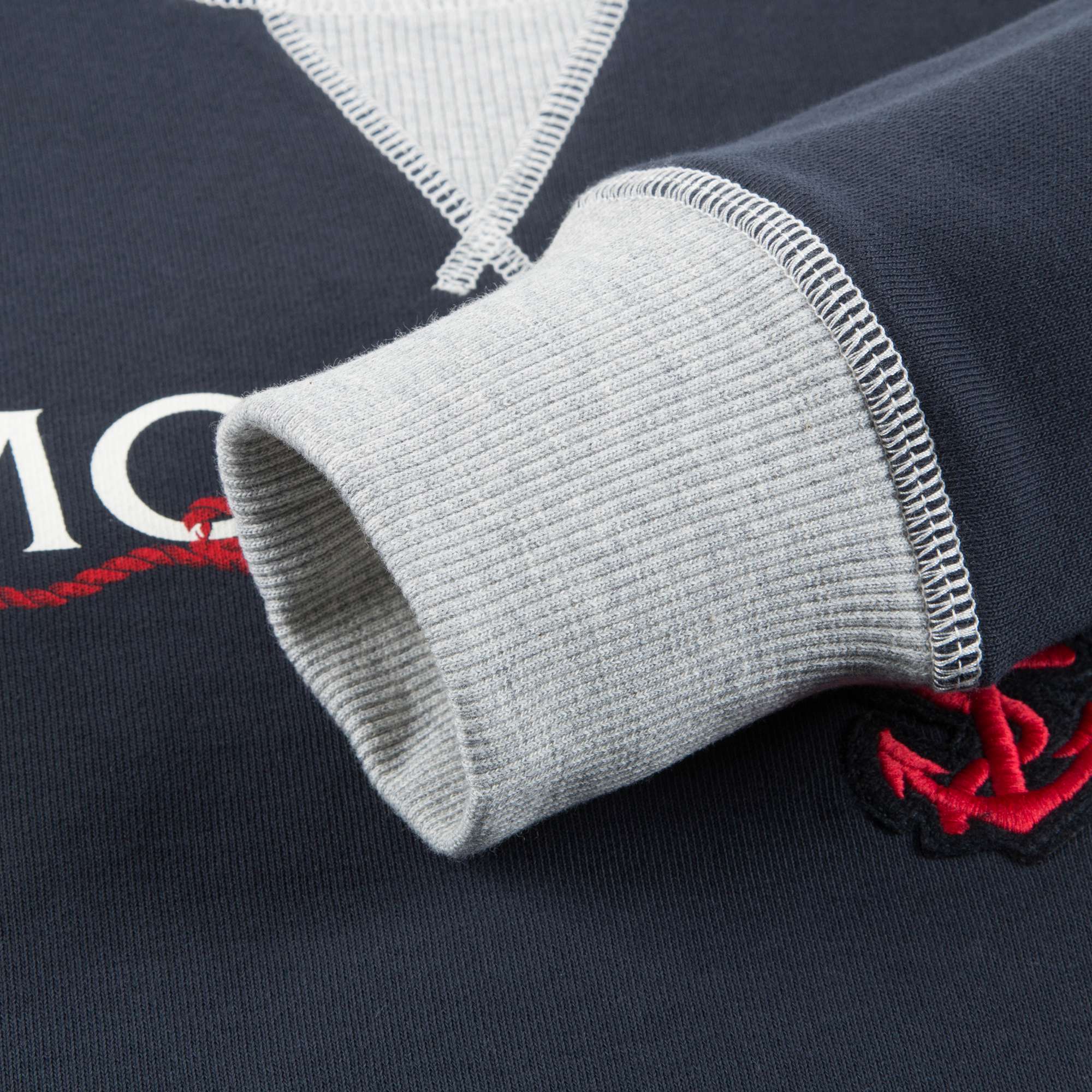 Boys Navy Blue "Maglia  Girocollo" Logo Sweatshirt