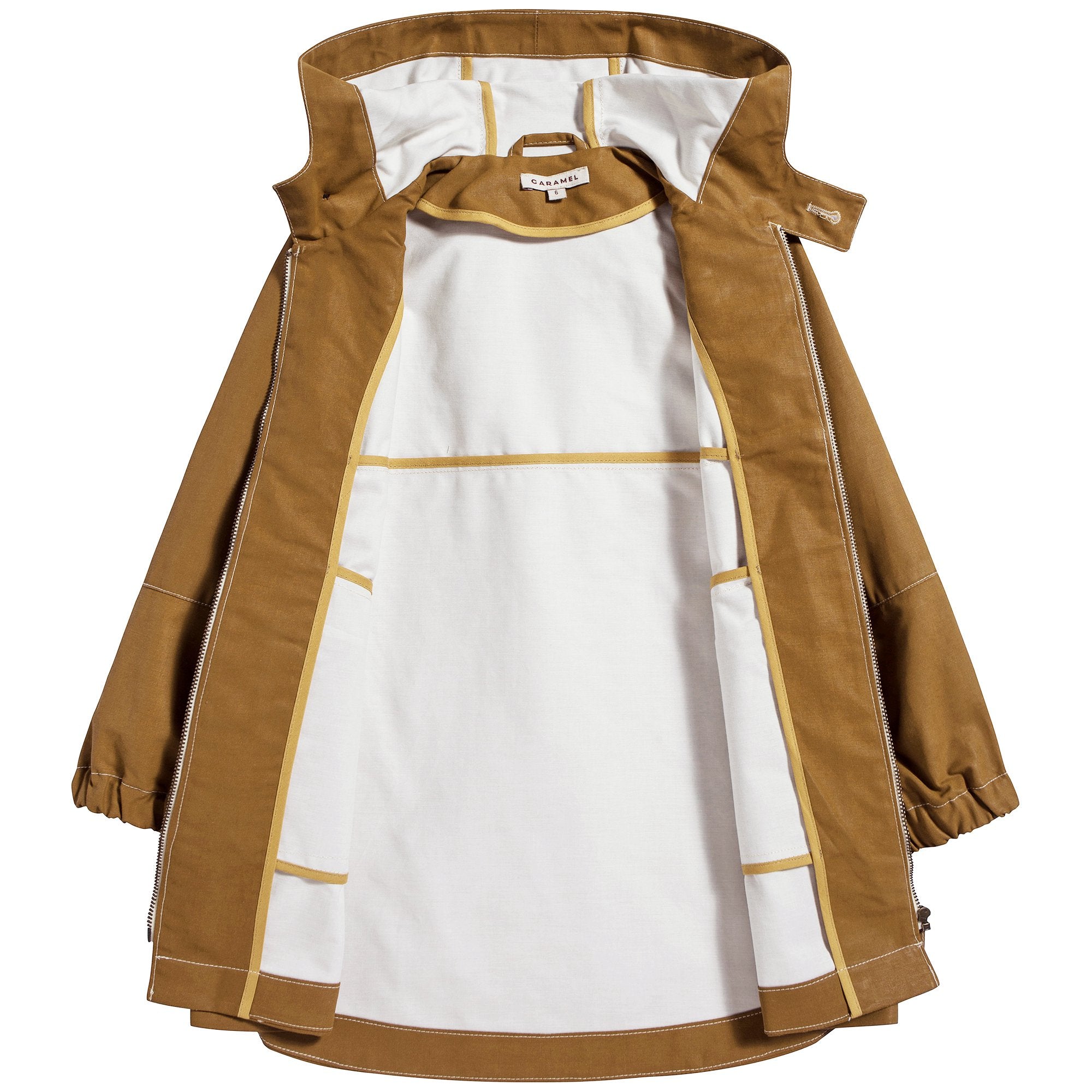 Boys Mustard Cotton Coat