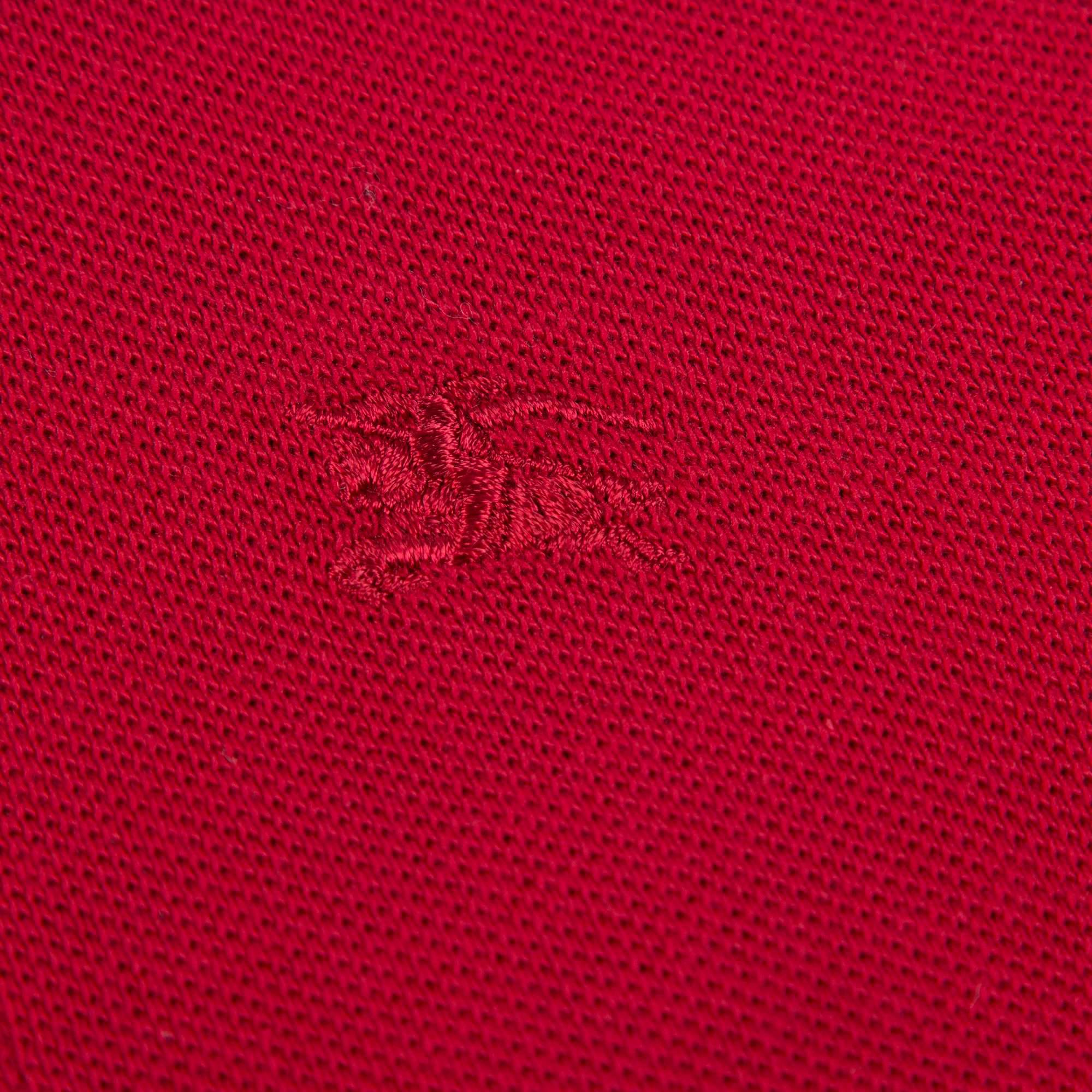 Boys Military Red Cotton Polo Shirts