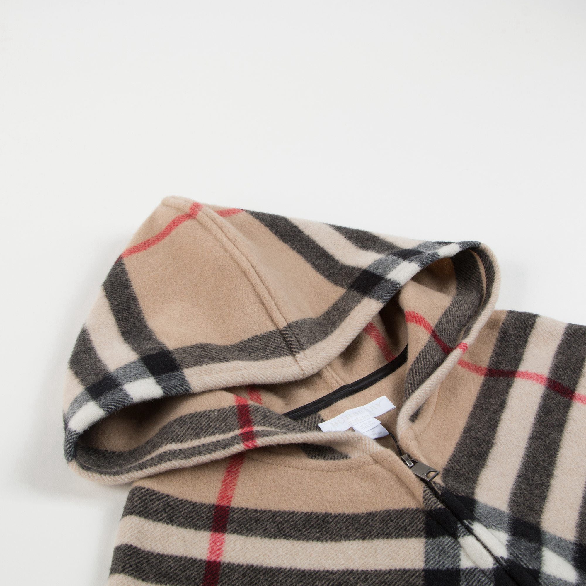 Girls  Beige  Check   Wool   Blankets