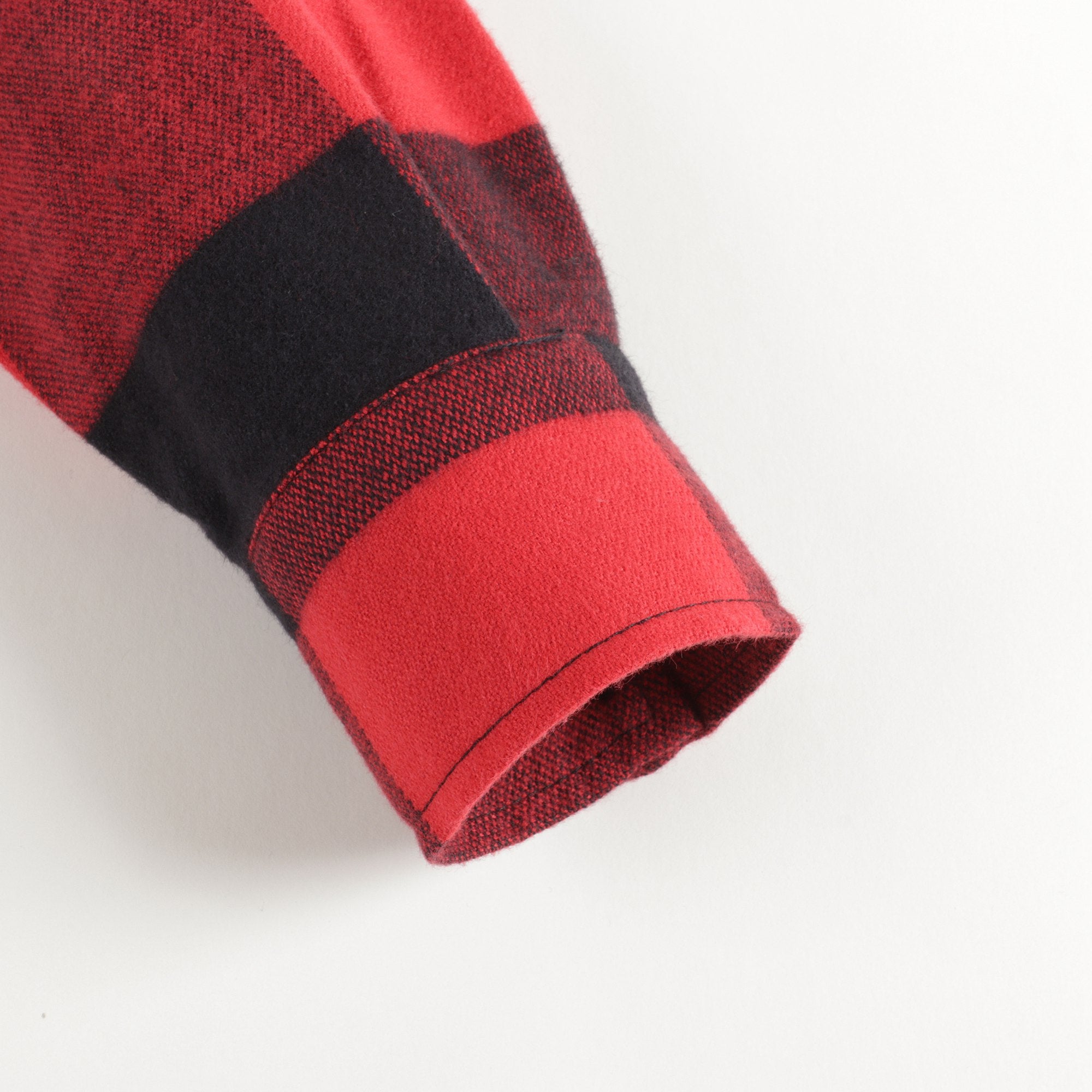 Boys & Girls Red Check Cotton Sweatshirt
