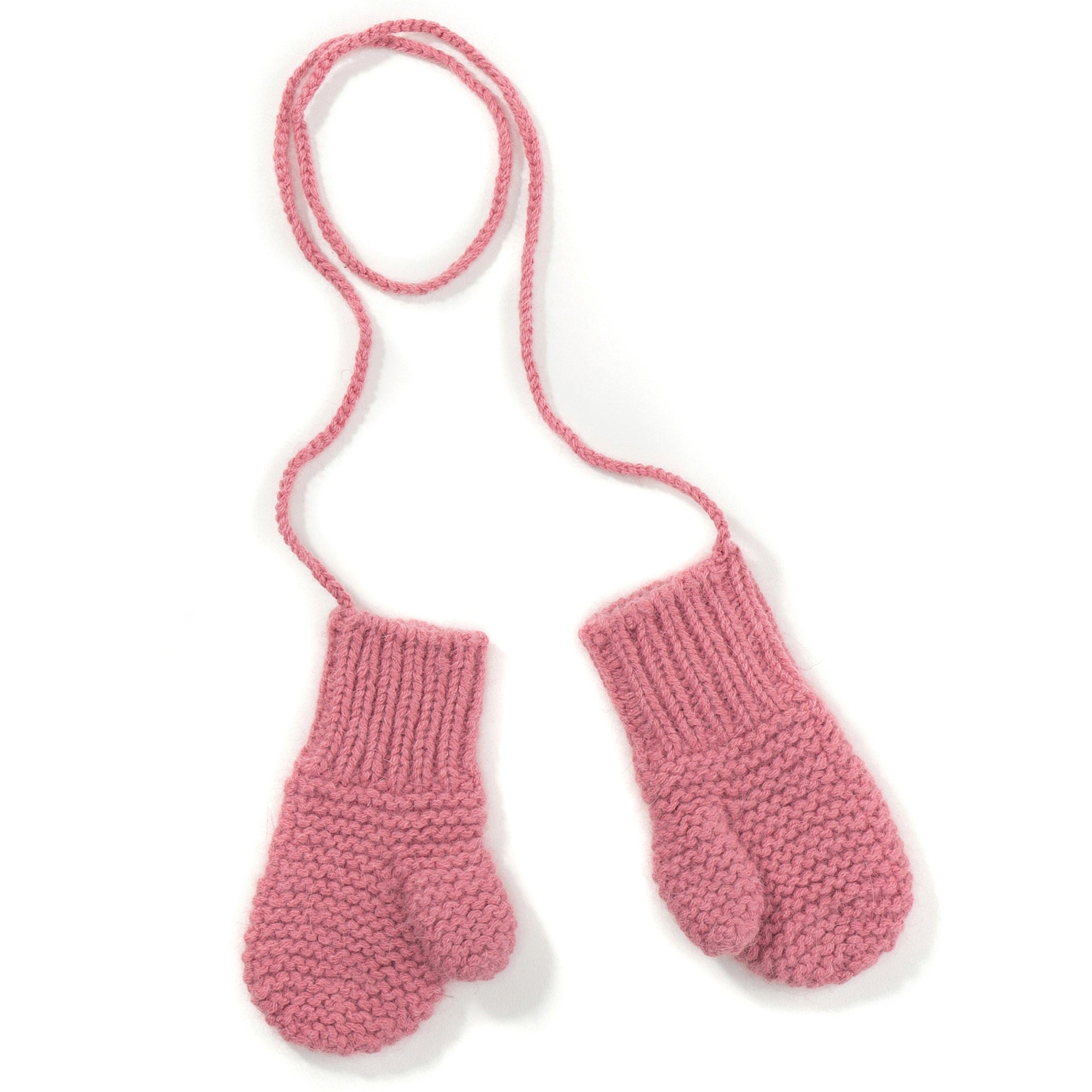 Baby  Girls Pansey Pink  Angora  Mittens