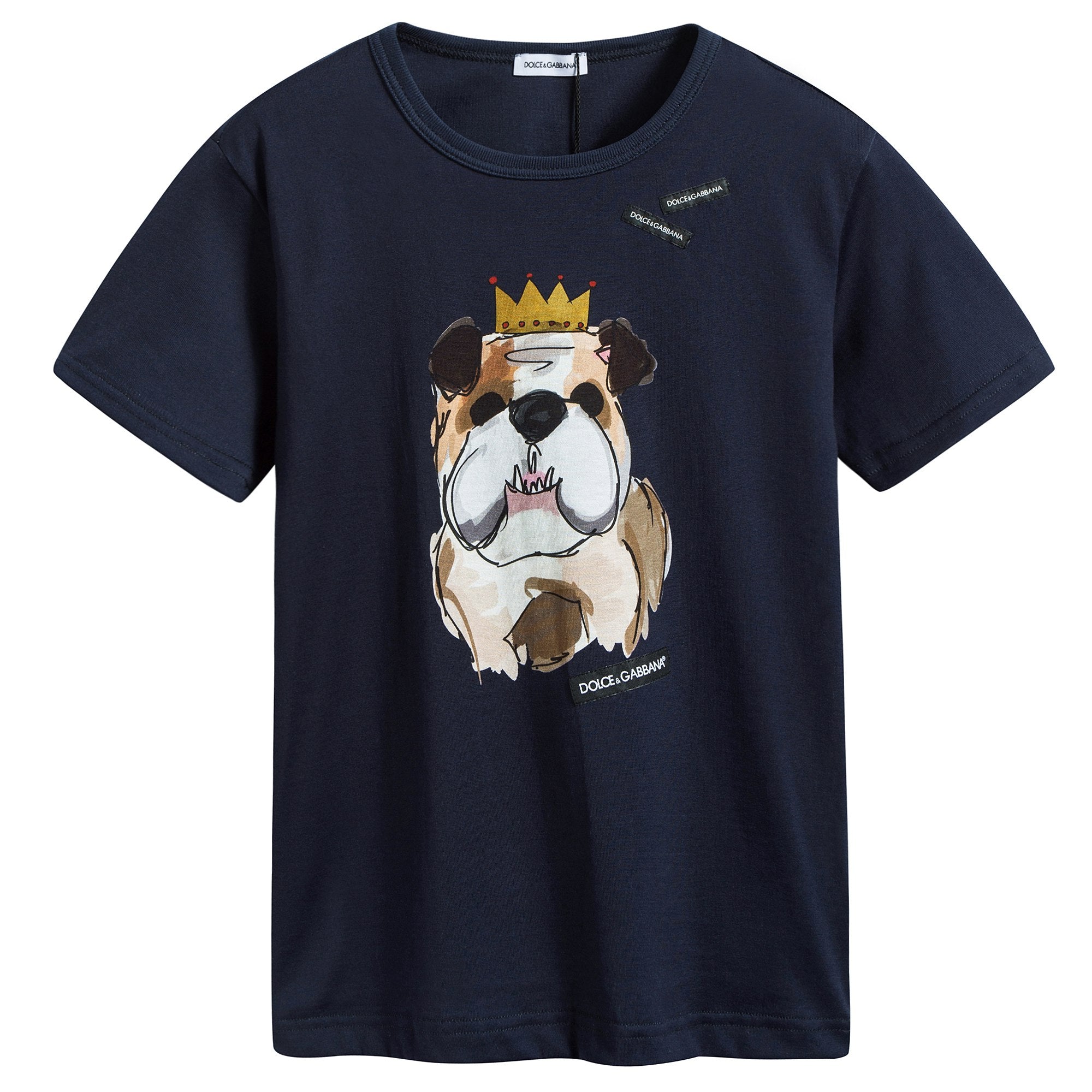Baby Boys Blue Dog Cotton T-shirt