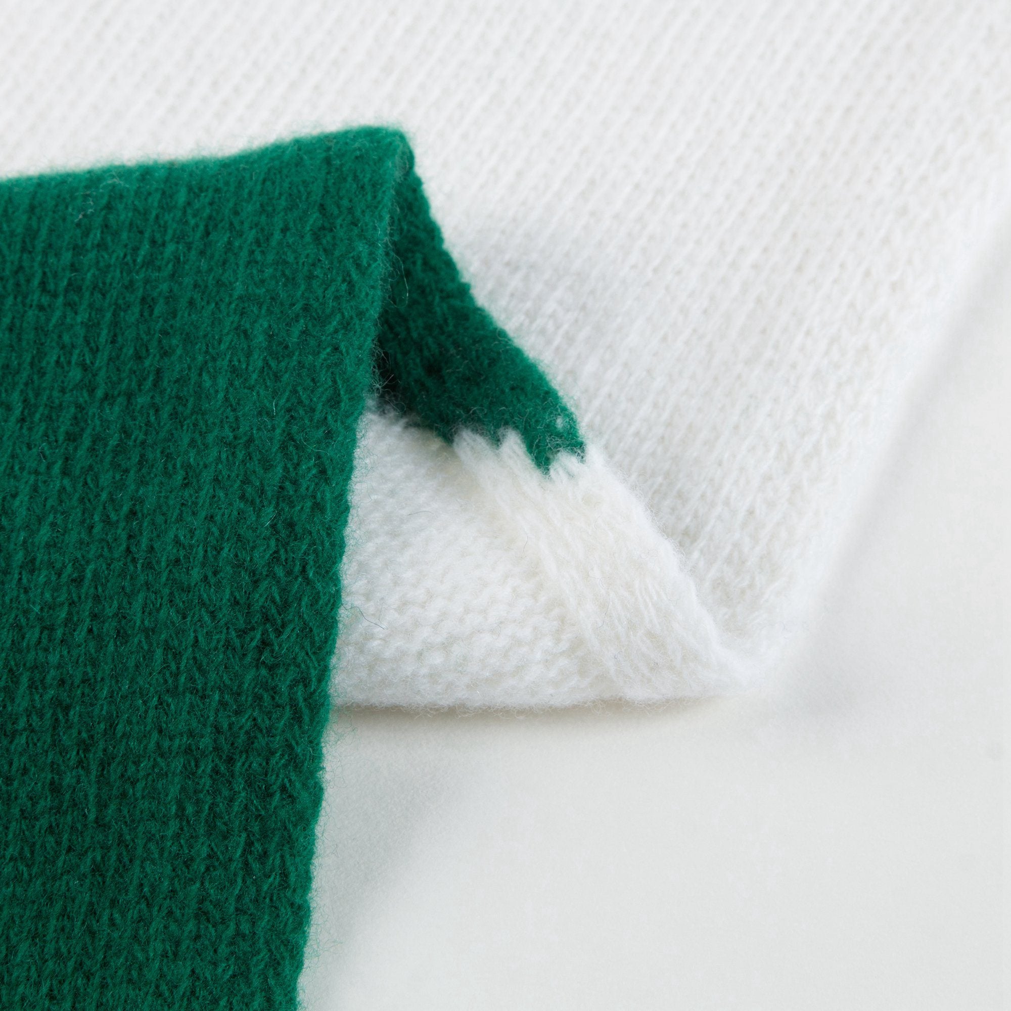 Girls Green Wool Scarf