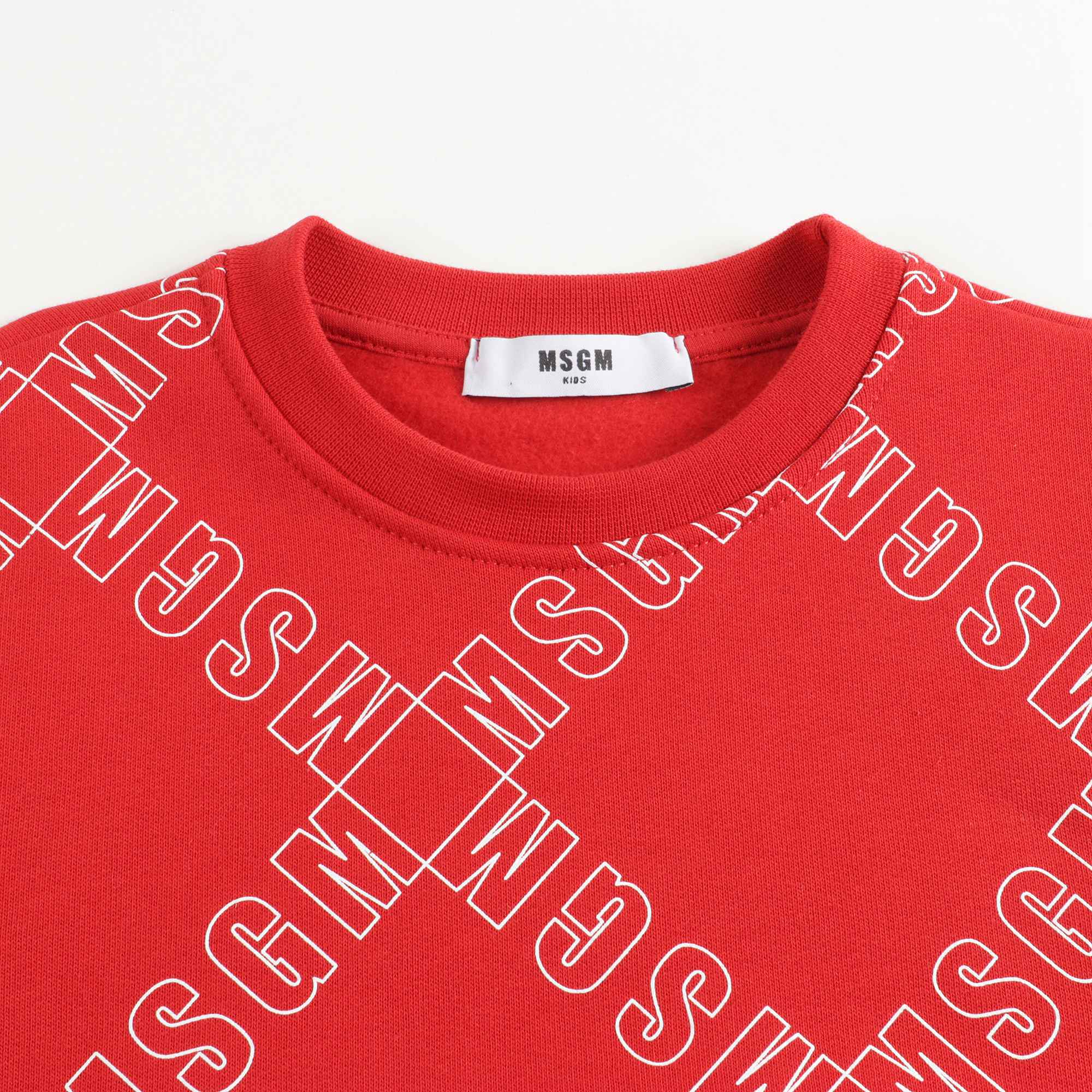 Boys Red Cotton Sweatshirt