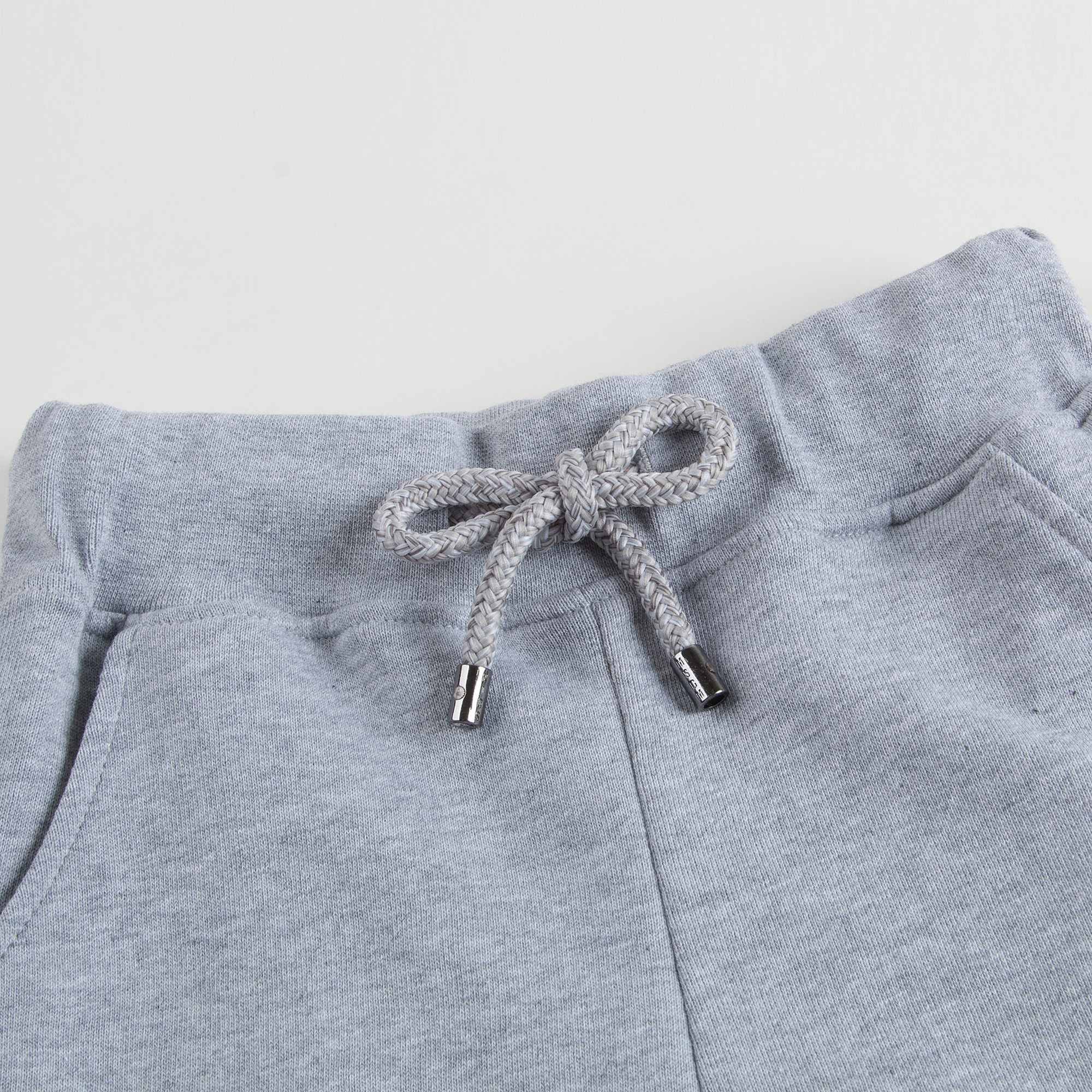 Boys Grey & Black Logo Shorts