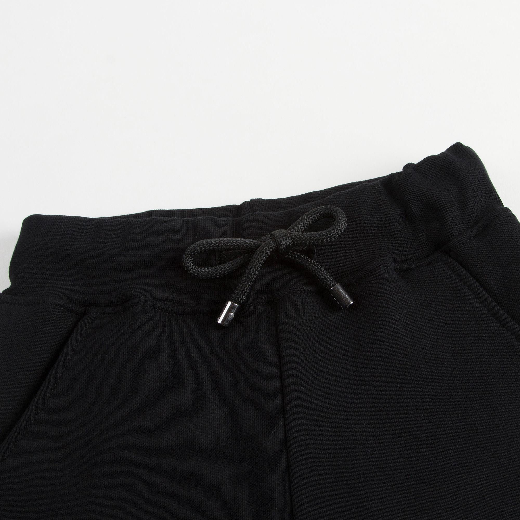 Boys Black & White Logo Shorts