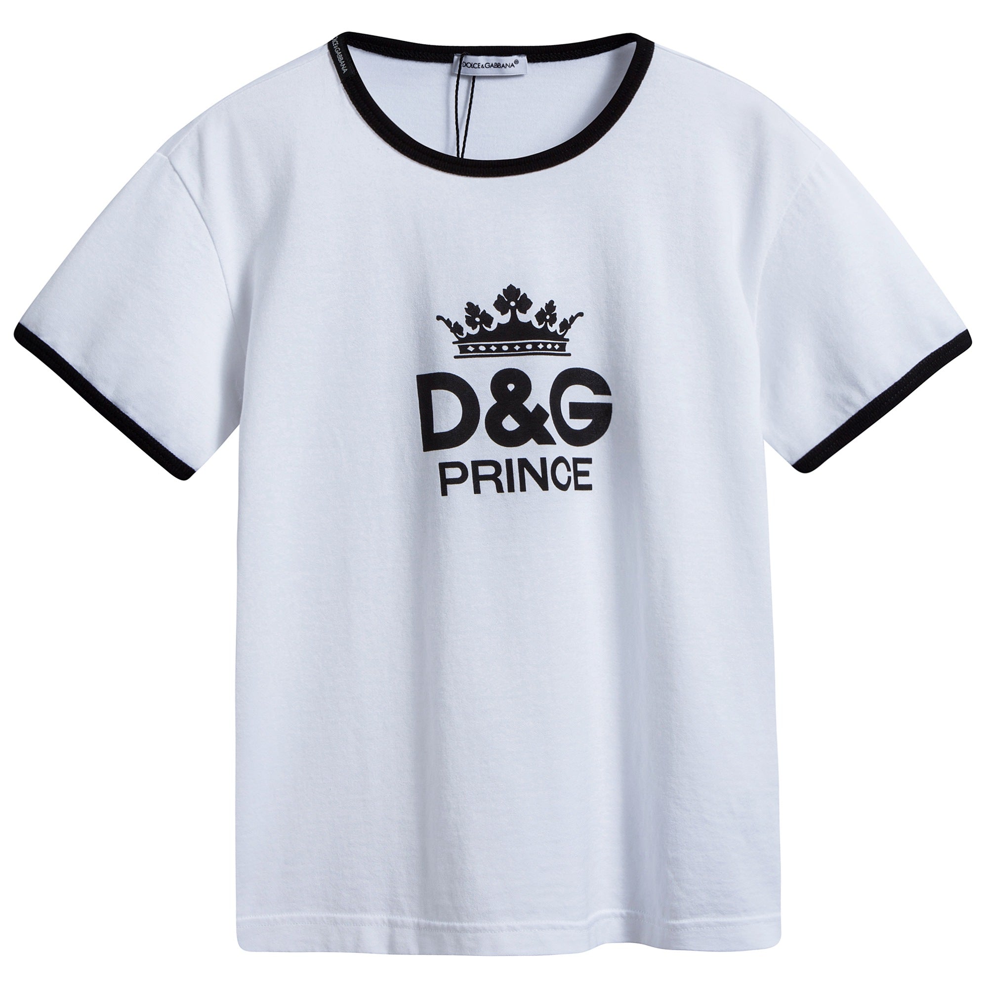 Boys & Girls White Logo T-shirt