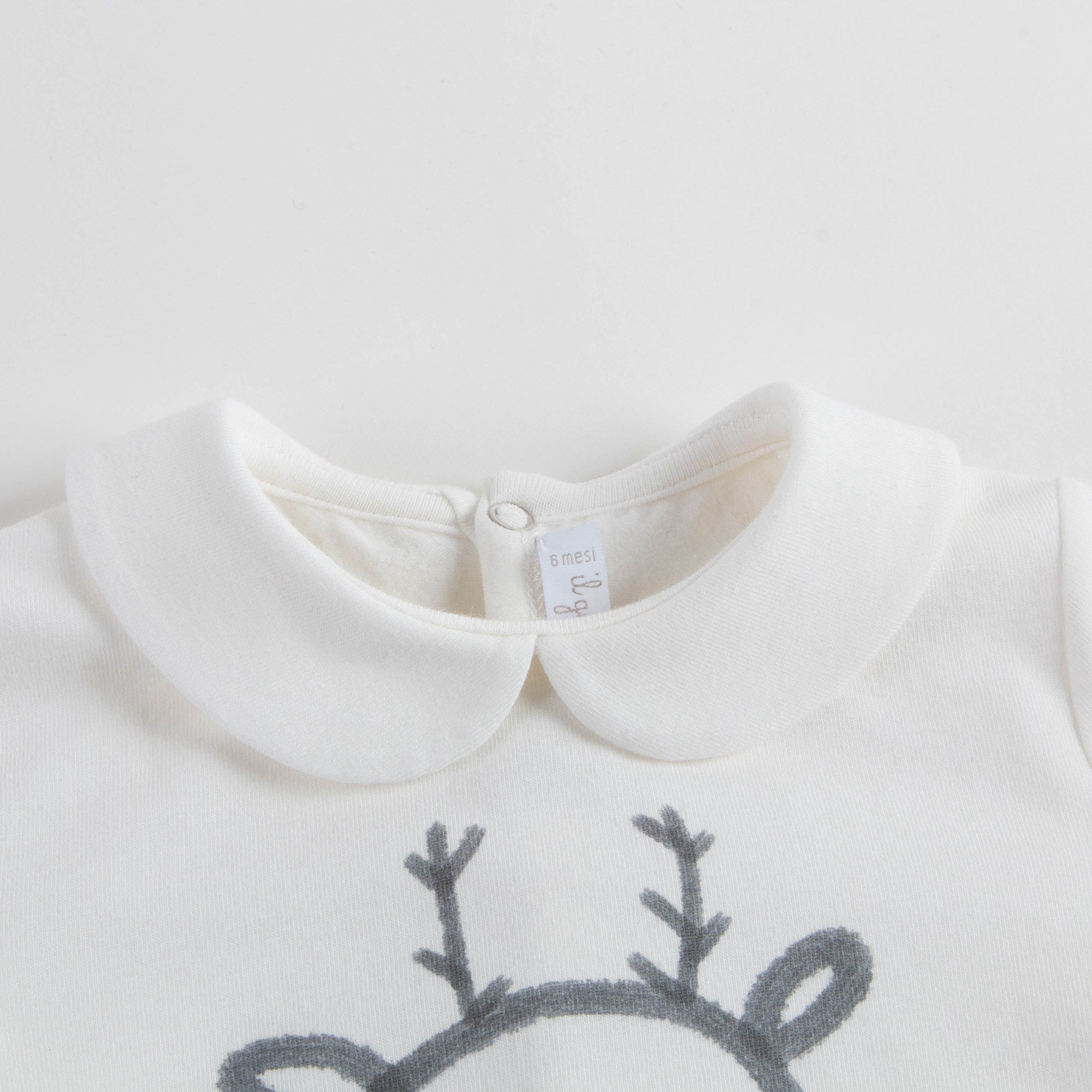 Baby Girls Milk & Red Cotton T-shirt