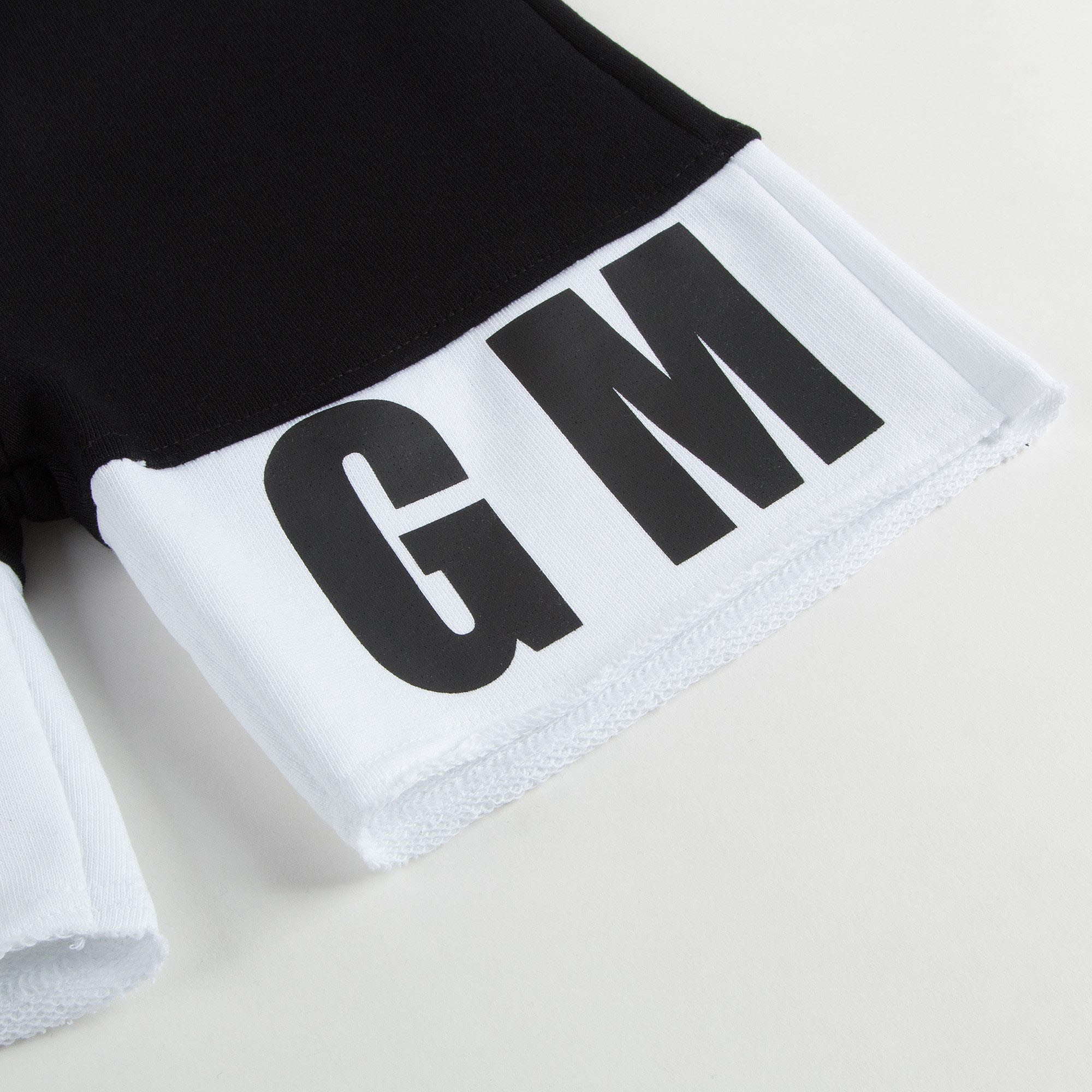 Boys Black & White Logo Shorts