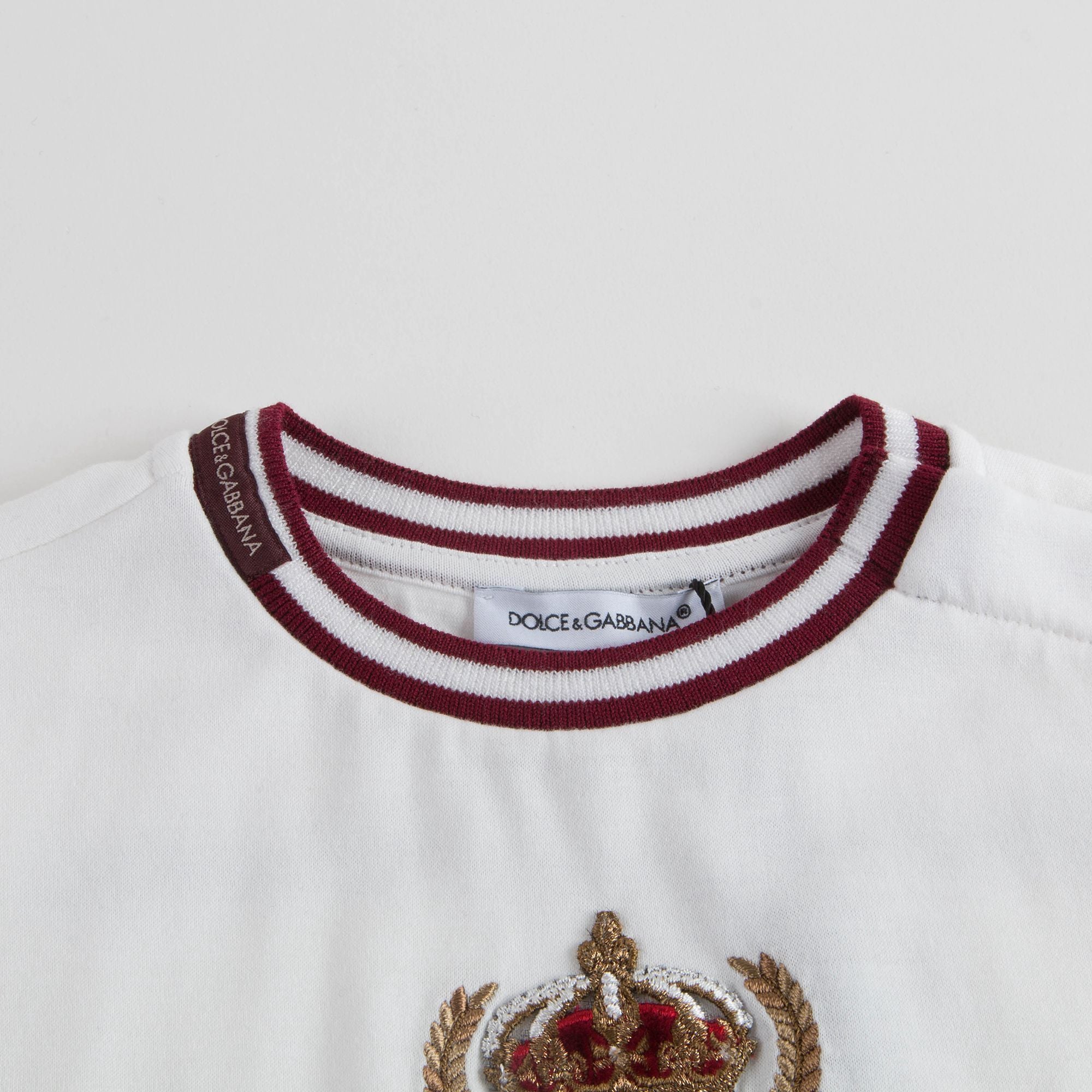 Baby Boys White Cotton T-shirt