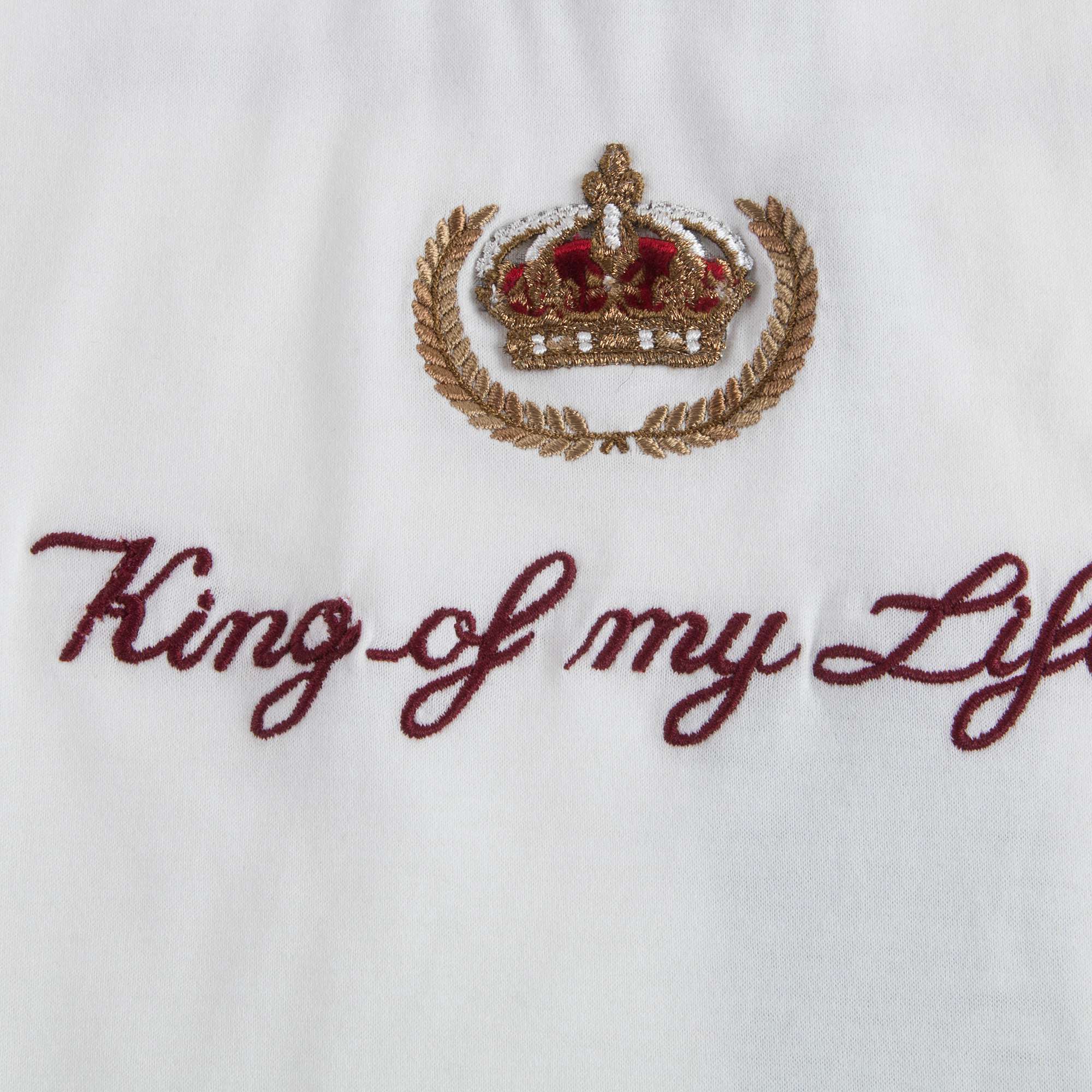 Baby Boys White Cotton T-shirt