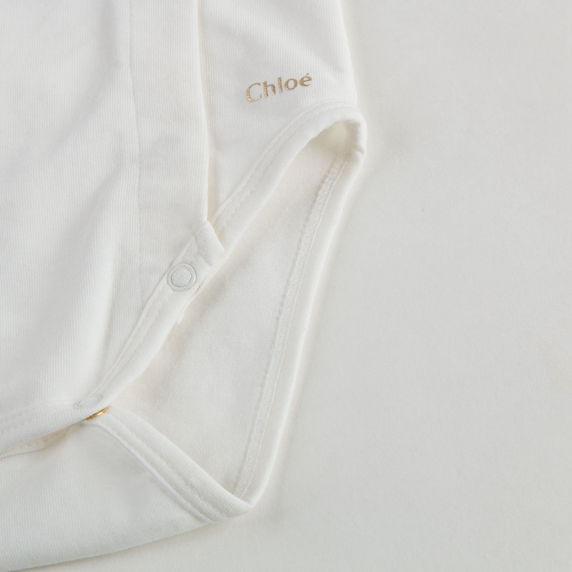 Baby Girls Ivory Ruffle Bodysuit