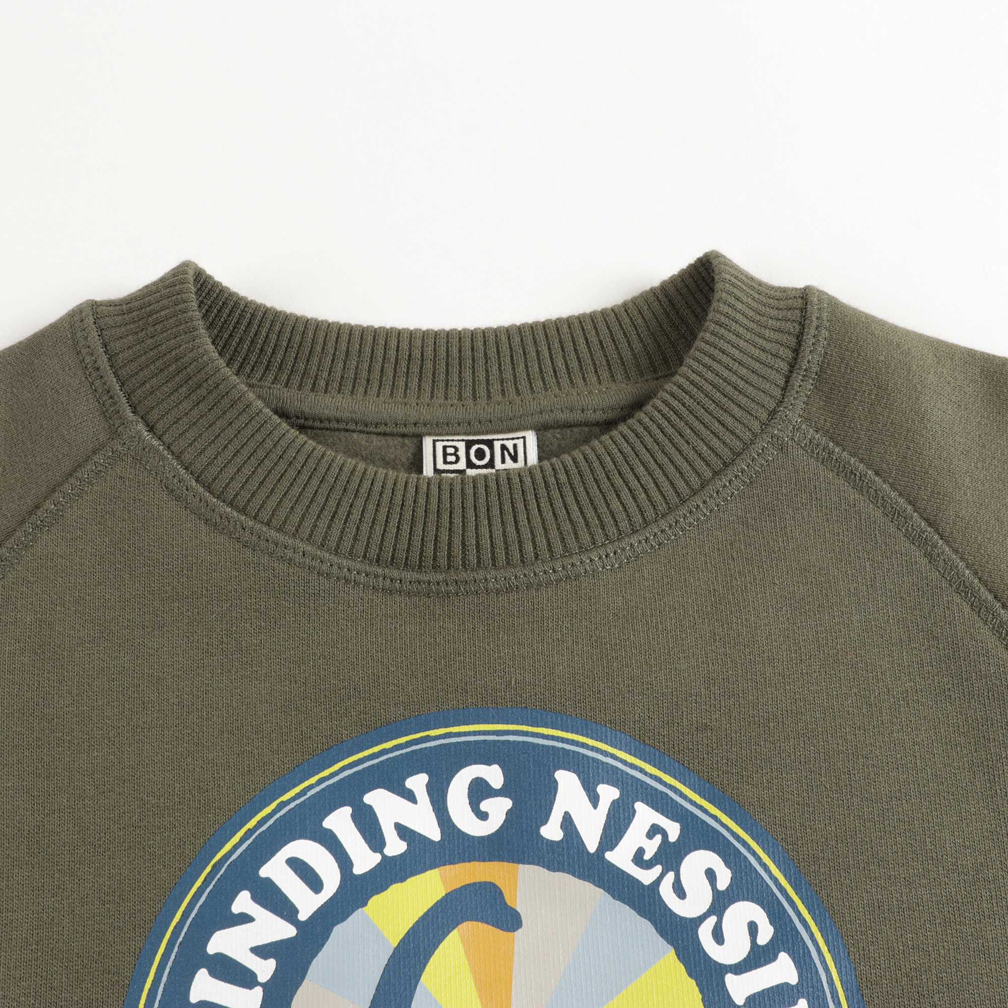 Boys Vert Lochness Cotton Sweatshirt