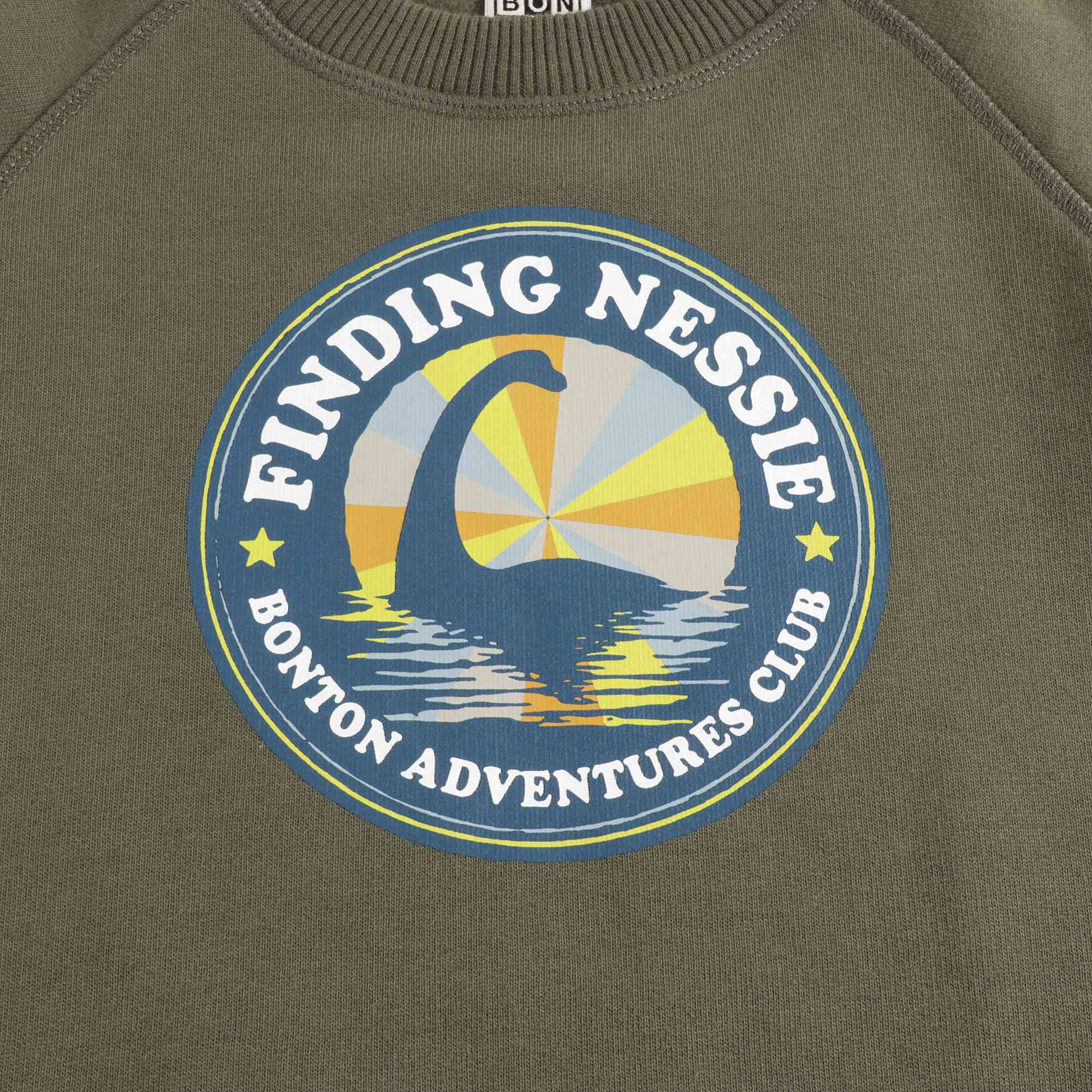 Boys Vert Lochness Cotton Sweatshirt