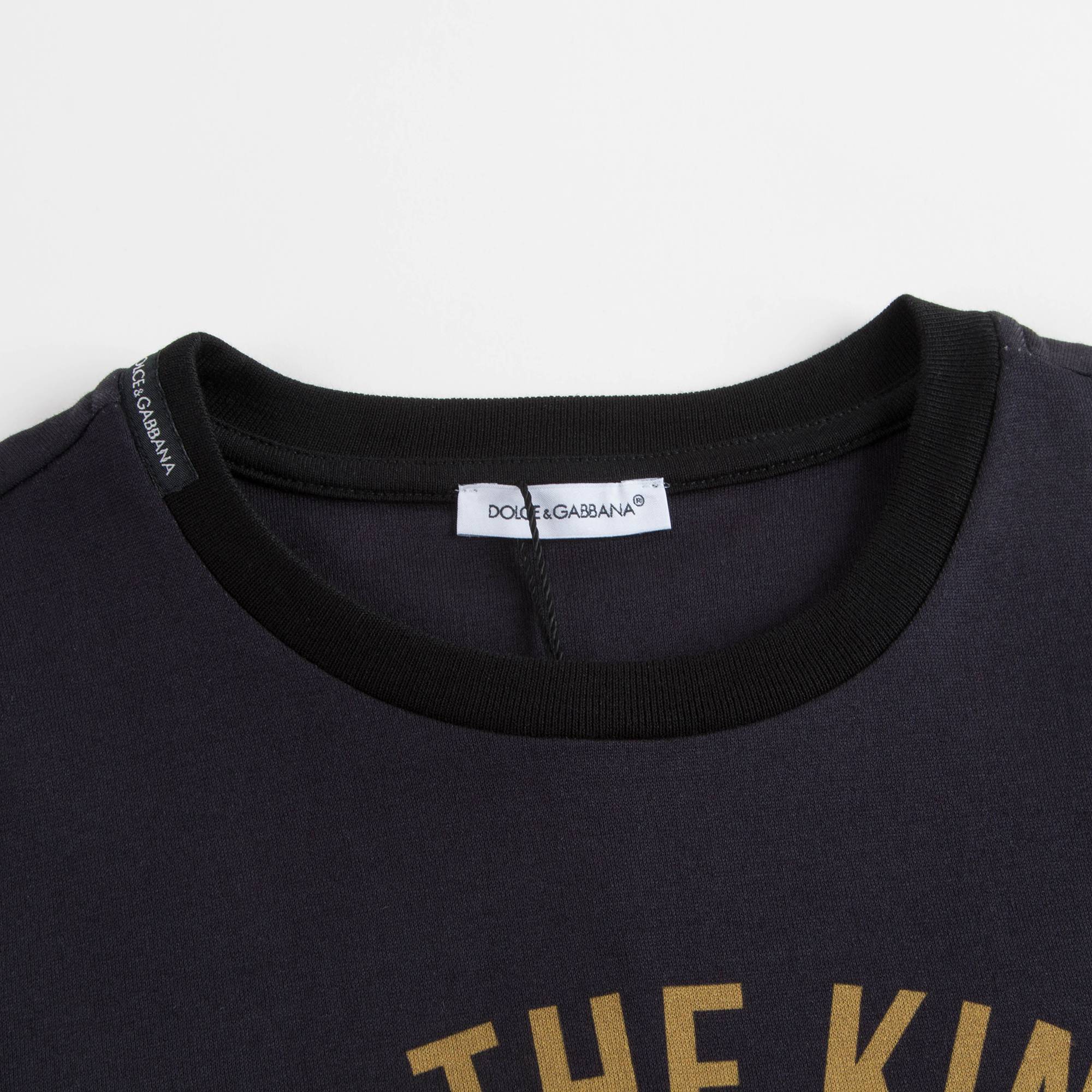 Boys Black "I'm The King" T-shirt