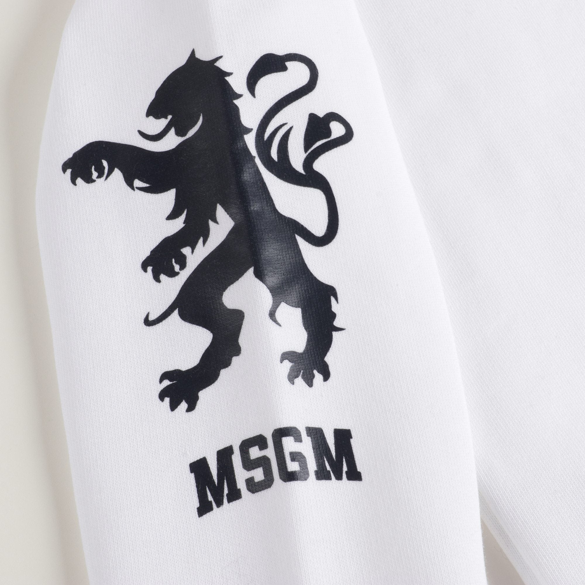 Boys White Cotton Sweatshirt