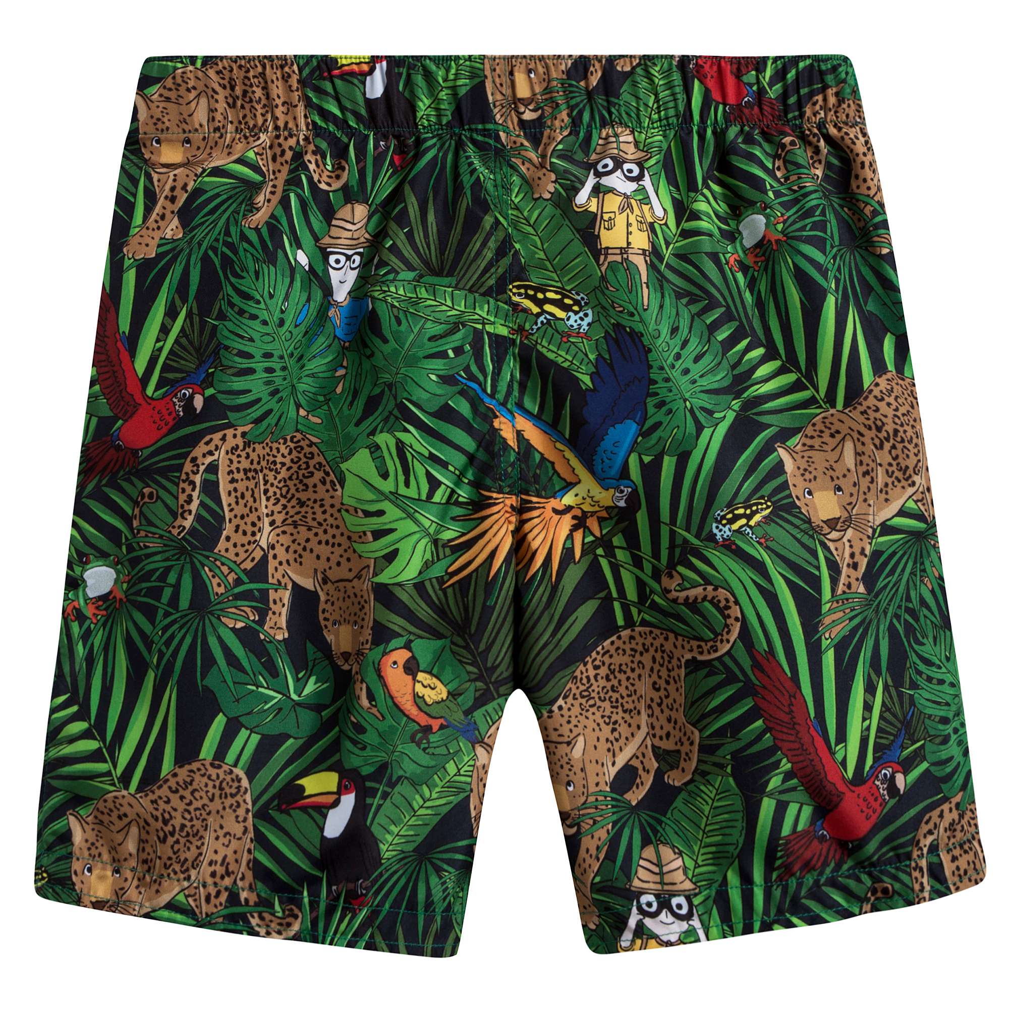 Baby Boys Green Safari Print Baby Shortie