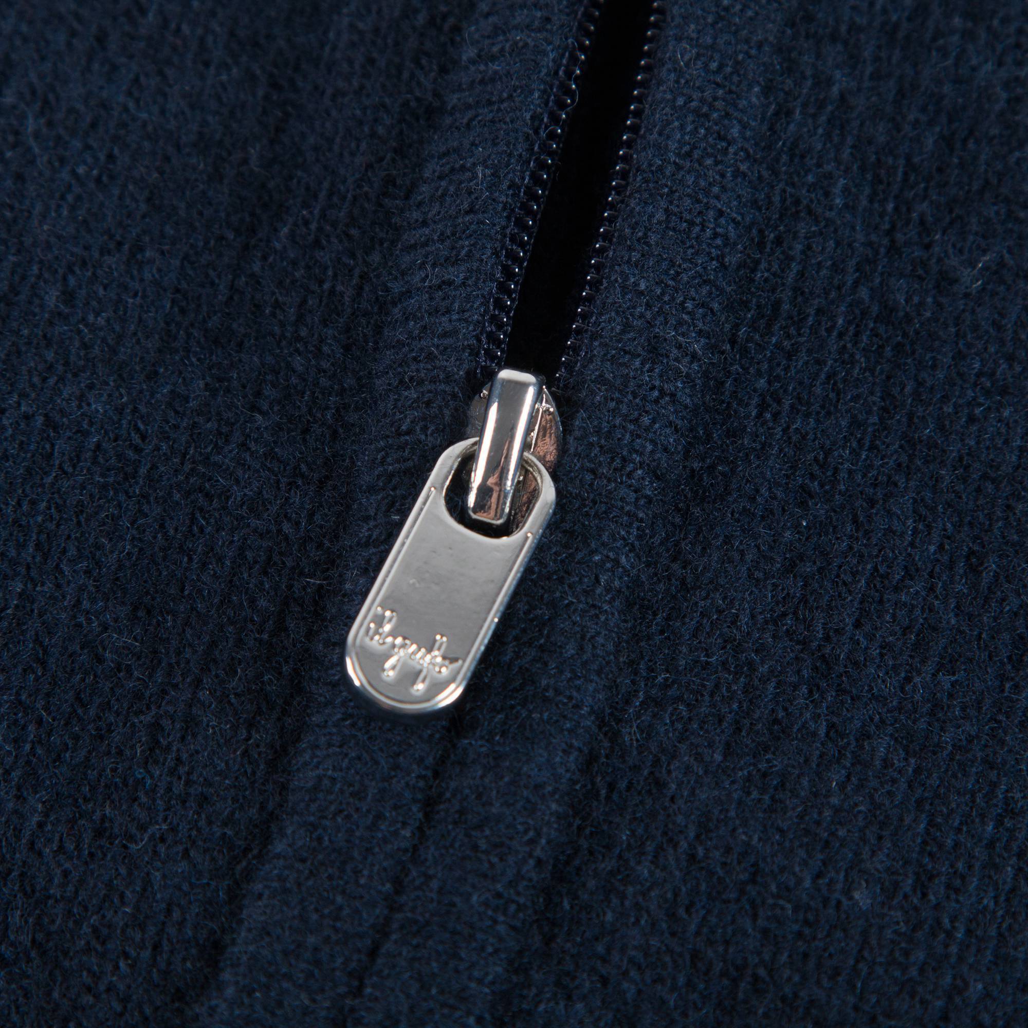 Boys Navy Blue Wool Cardigan