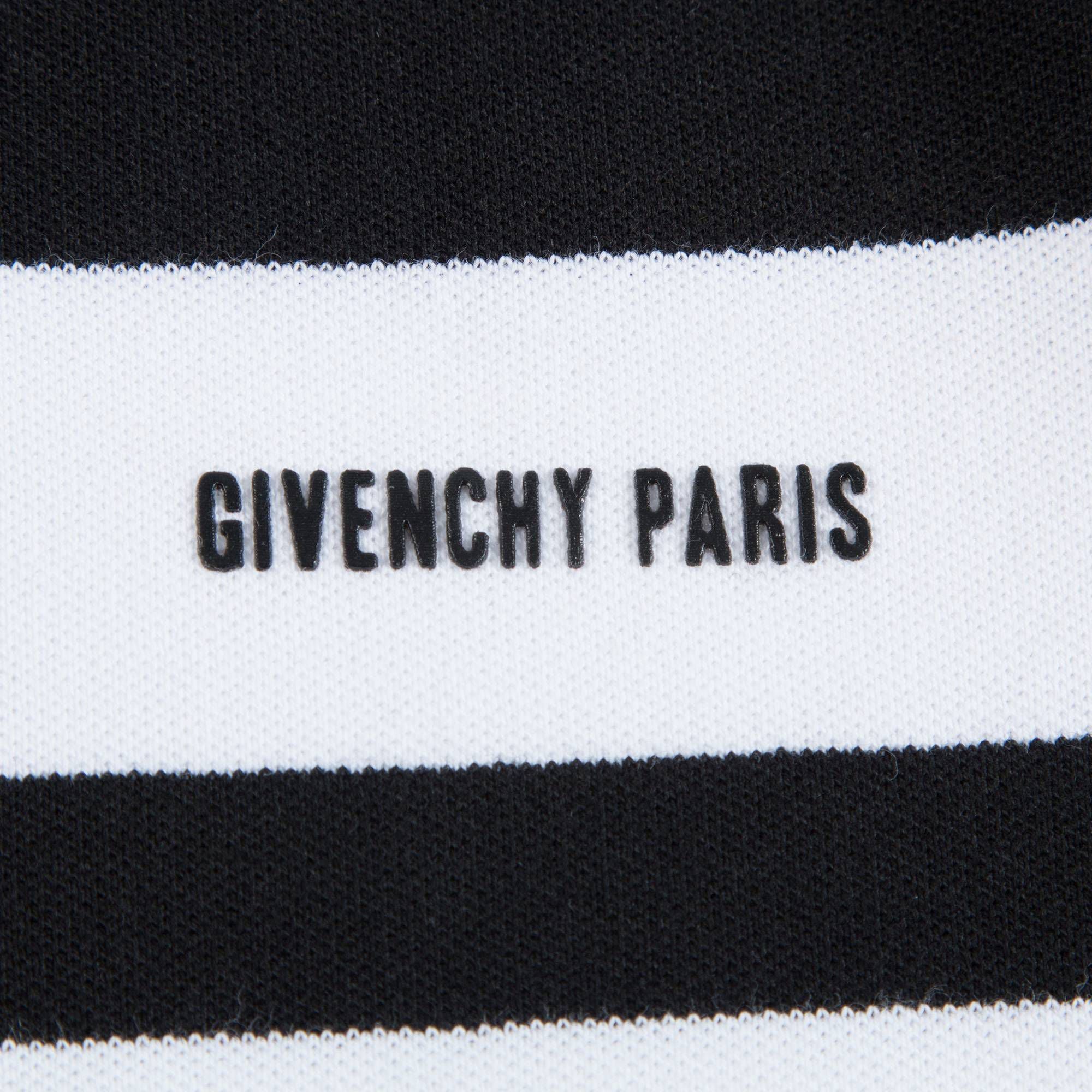 Boys Black & White Logo Polo Shirt