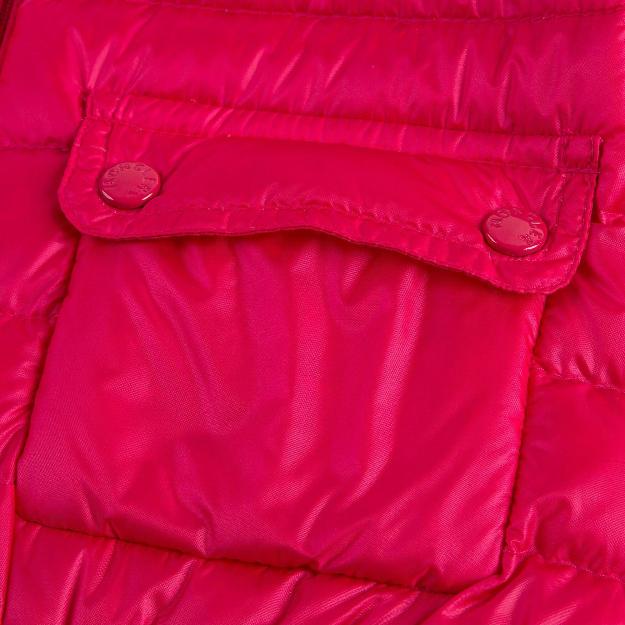 Baby Girls Dark Pink 'Lans' Down Padded Jacket