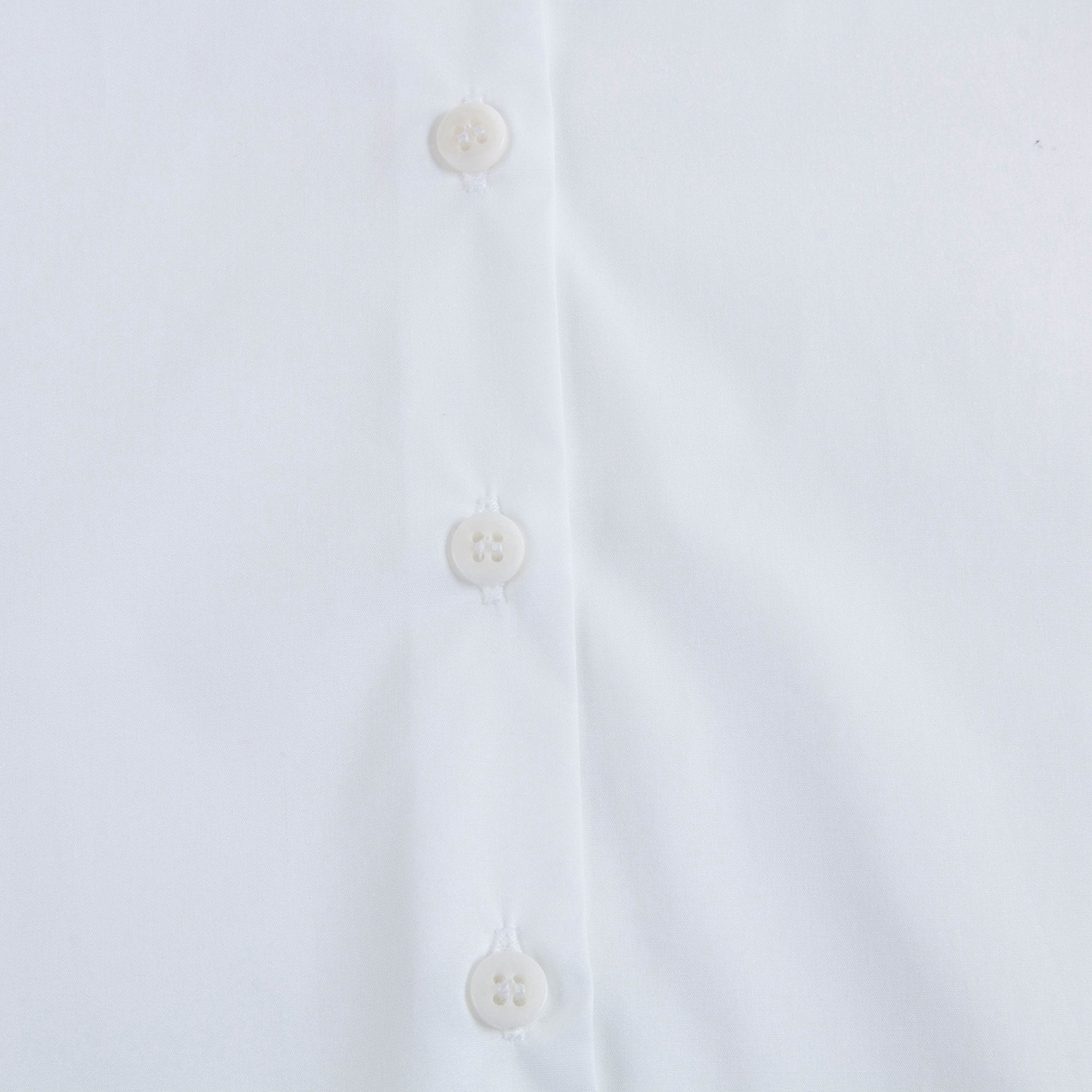 Girls White Cotton Shirt
