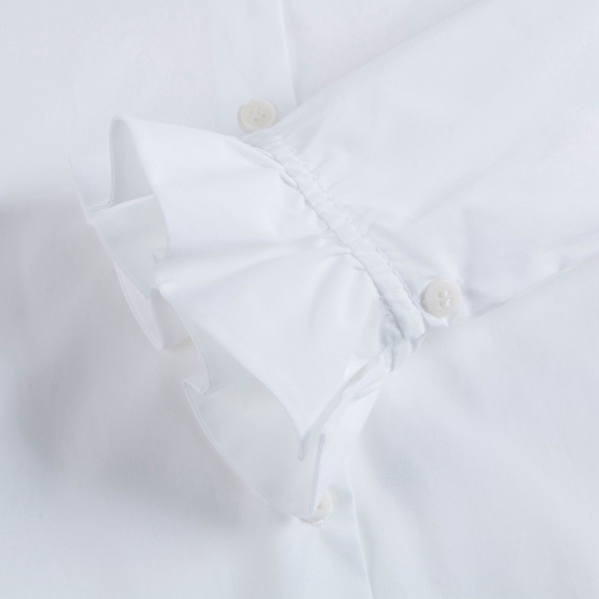 Girls White Cotton Shirt