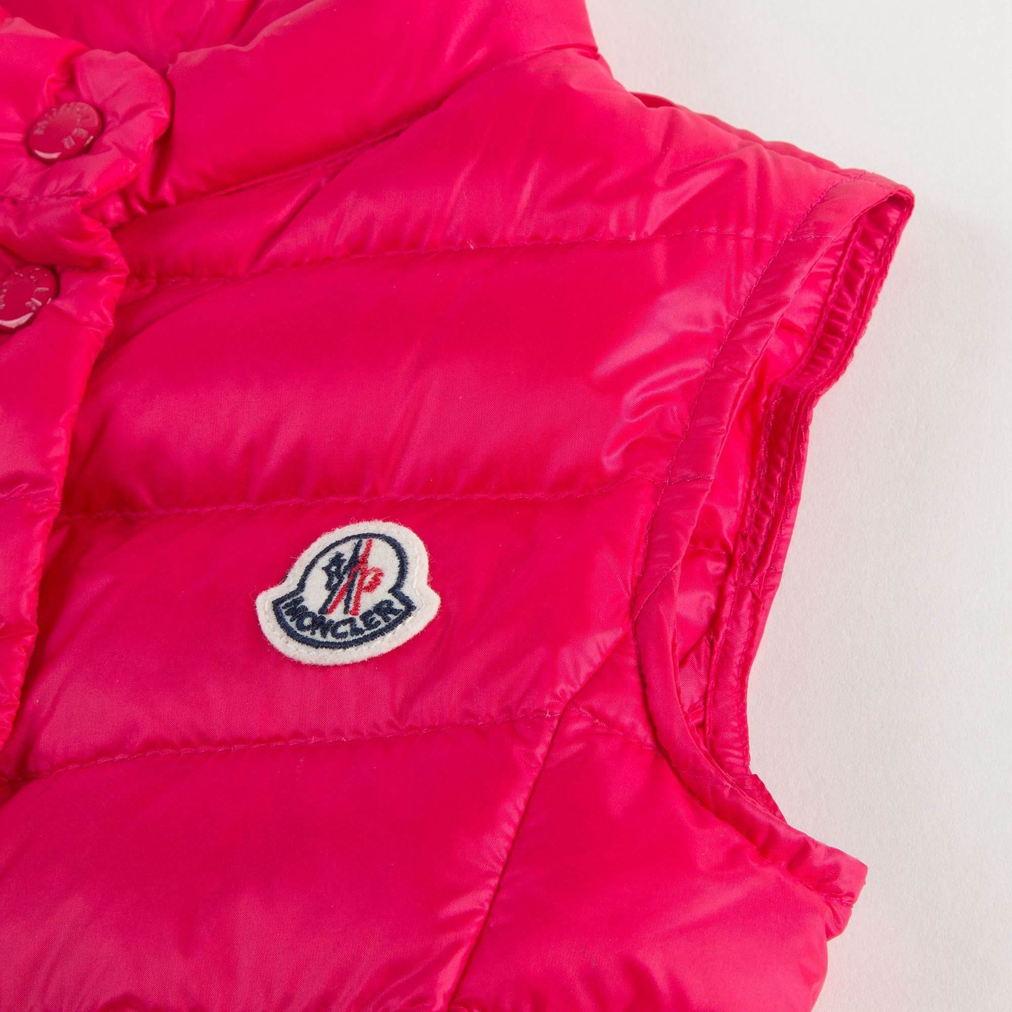 Baby Girls Fuchsia "Liane" Down Padded Gilet