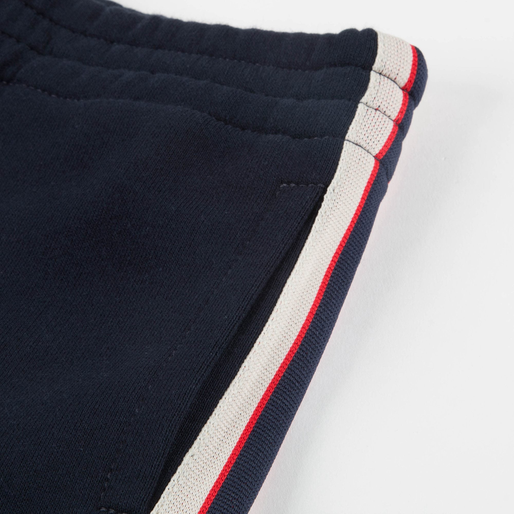 Boys Navy Blue Cotton Joggers