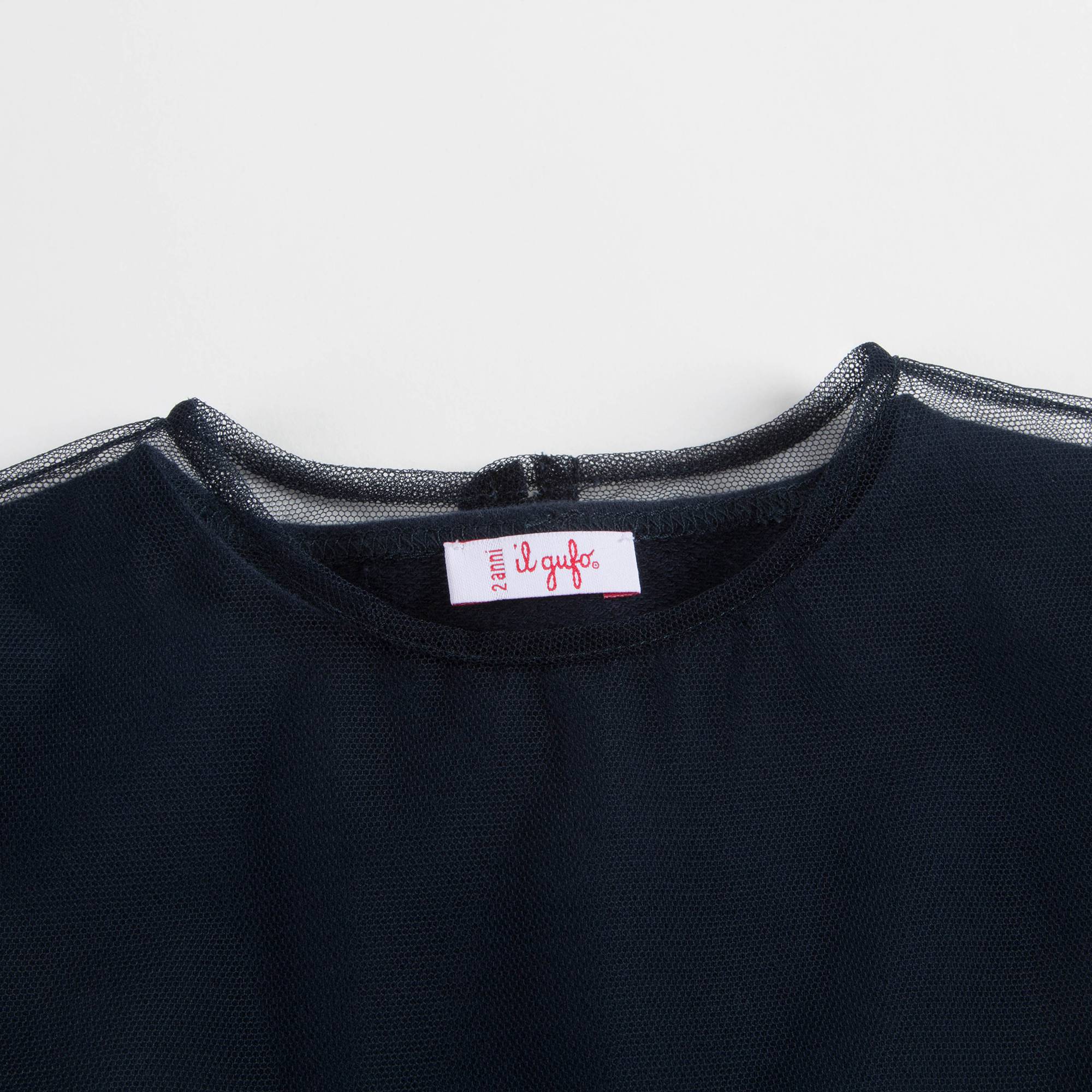 Girls Navy Blue Cotton Dress