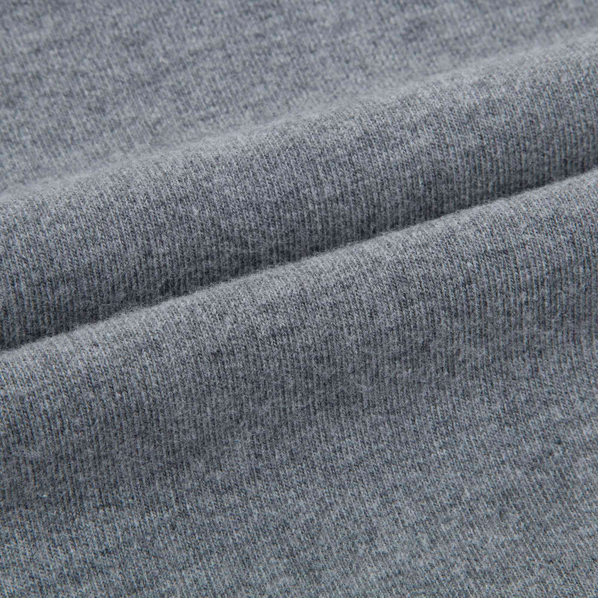 Girls Steel Grey & Night Blue Cotton Sweater