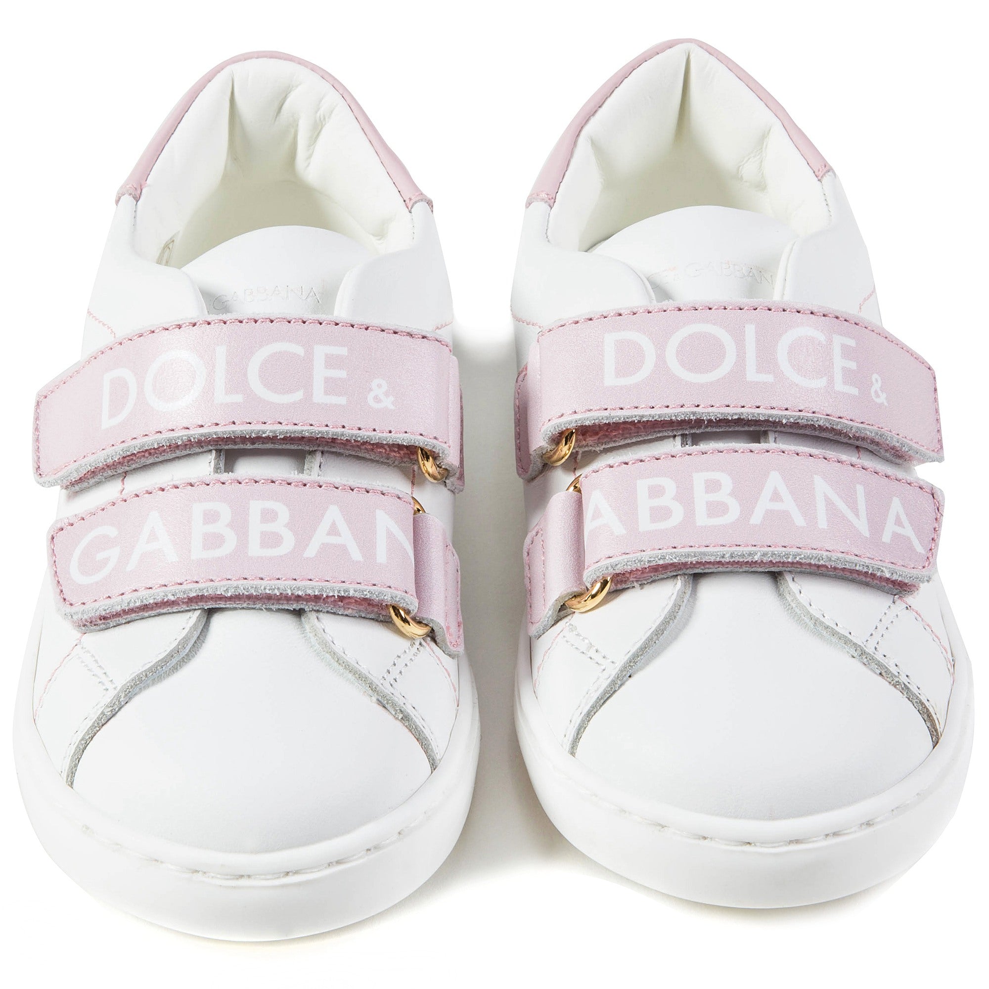 Baby  Girls  White  Pink  Logo  Shoes