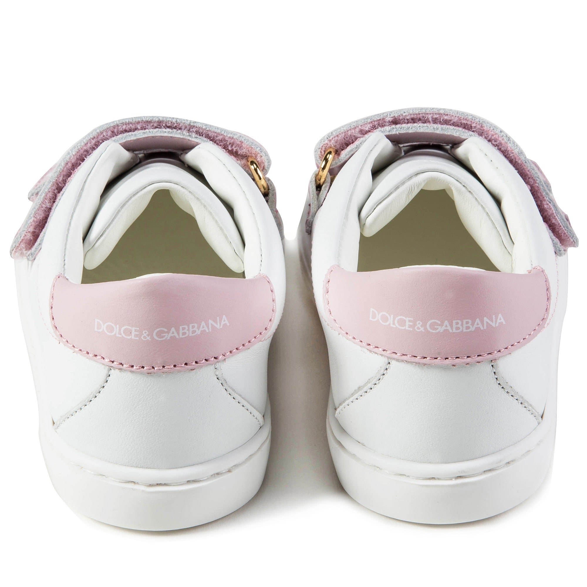 Baby  Girls  White  Pink  Logo  Shoes