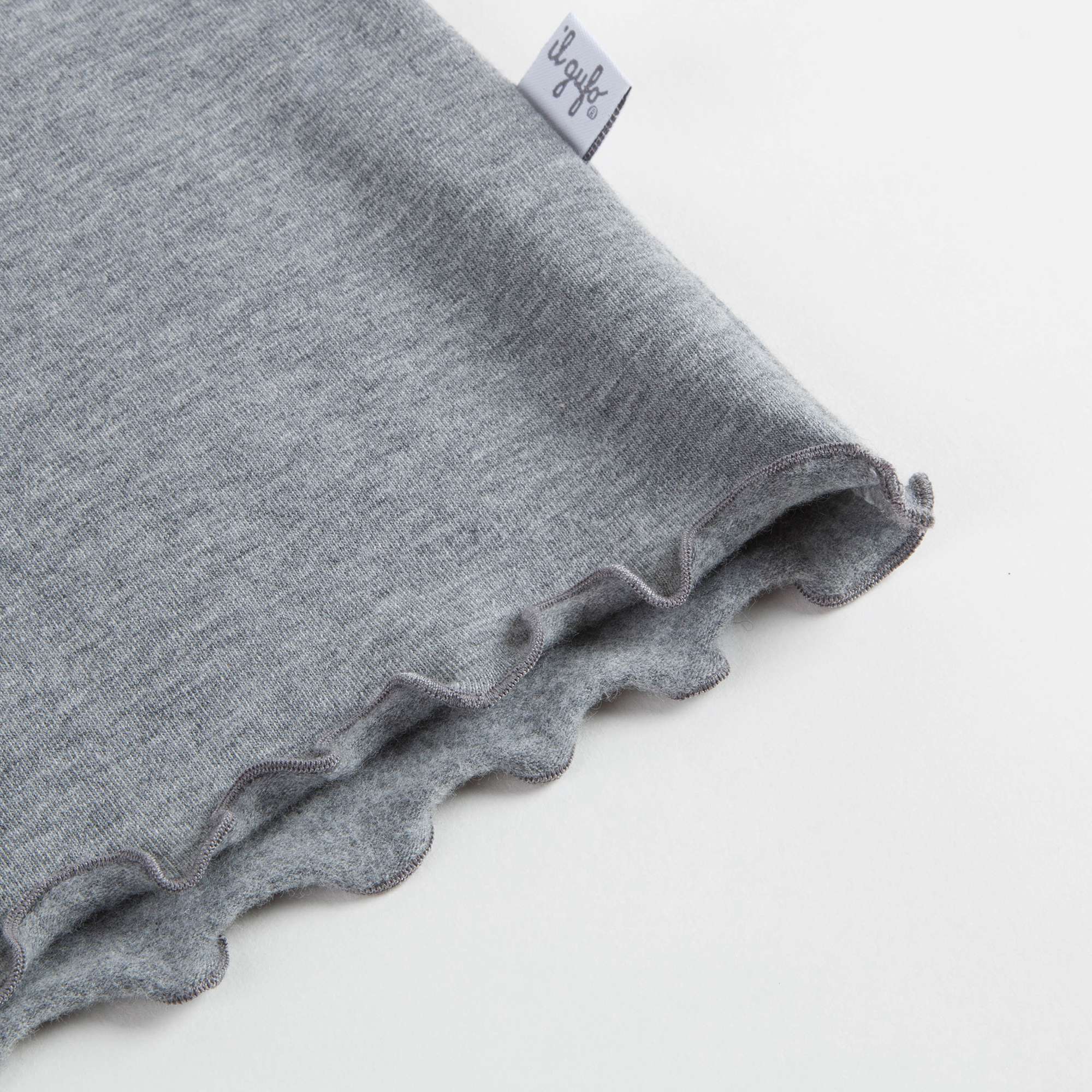 Girls Steel Grey Cotton T-shirt